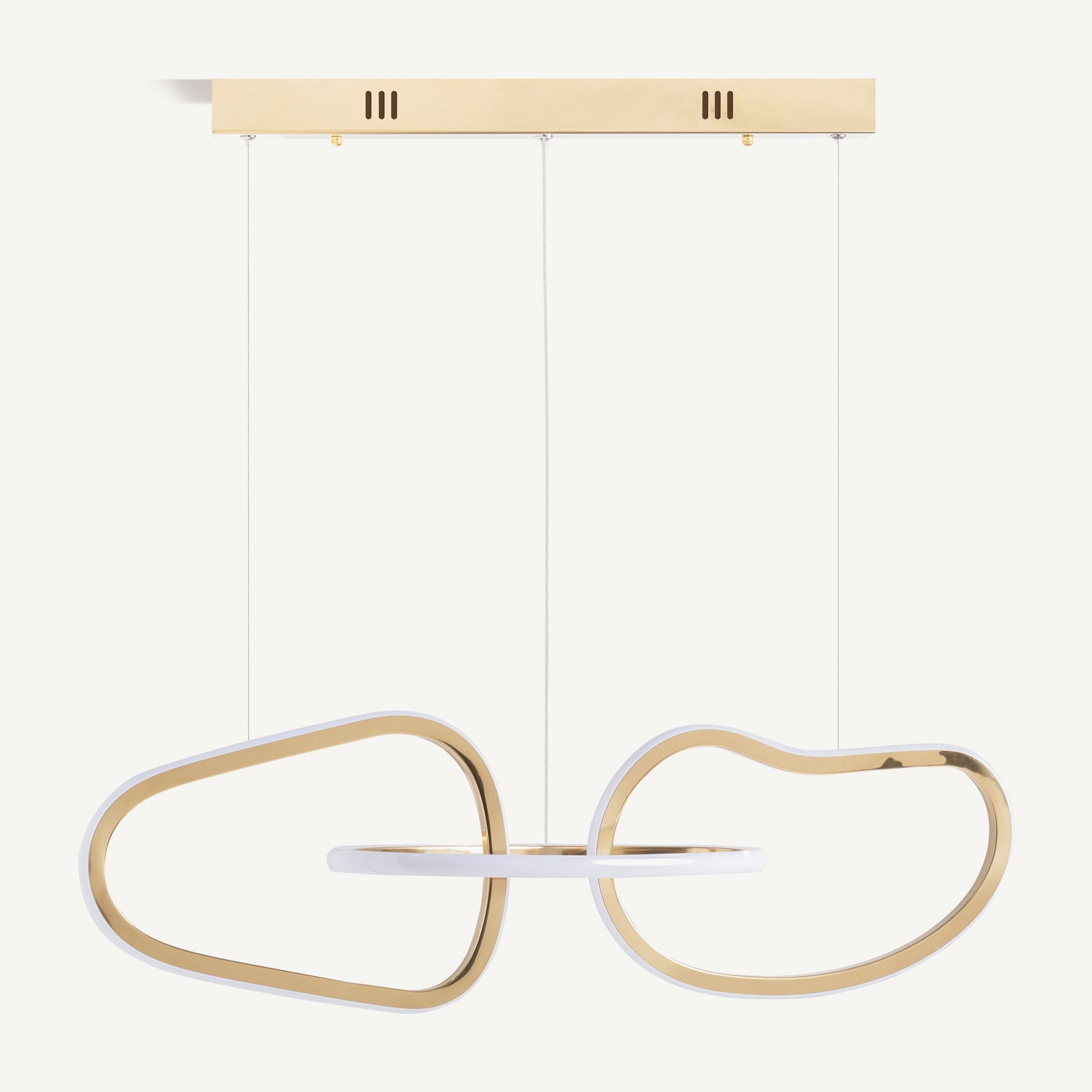 Lustre acier doré crystal blanc | VICAL Kaleshe | REMO-HOME, mobilier design et décoration d'intérieur