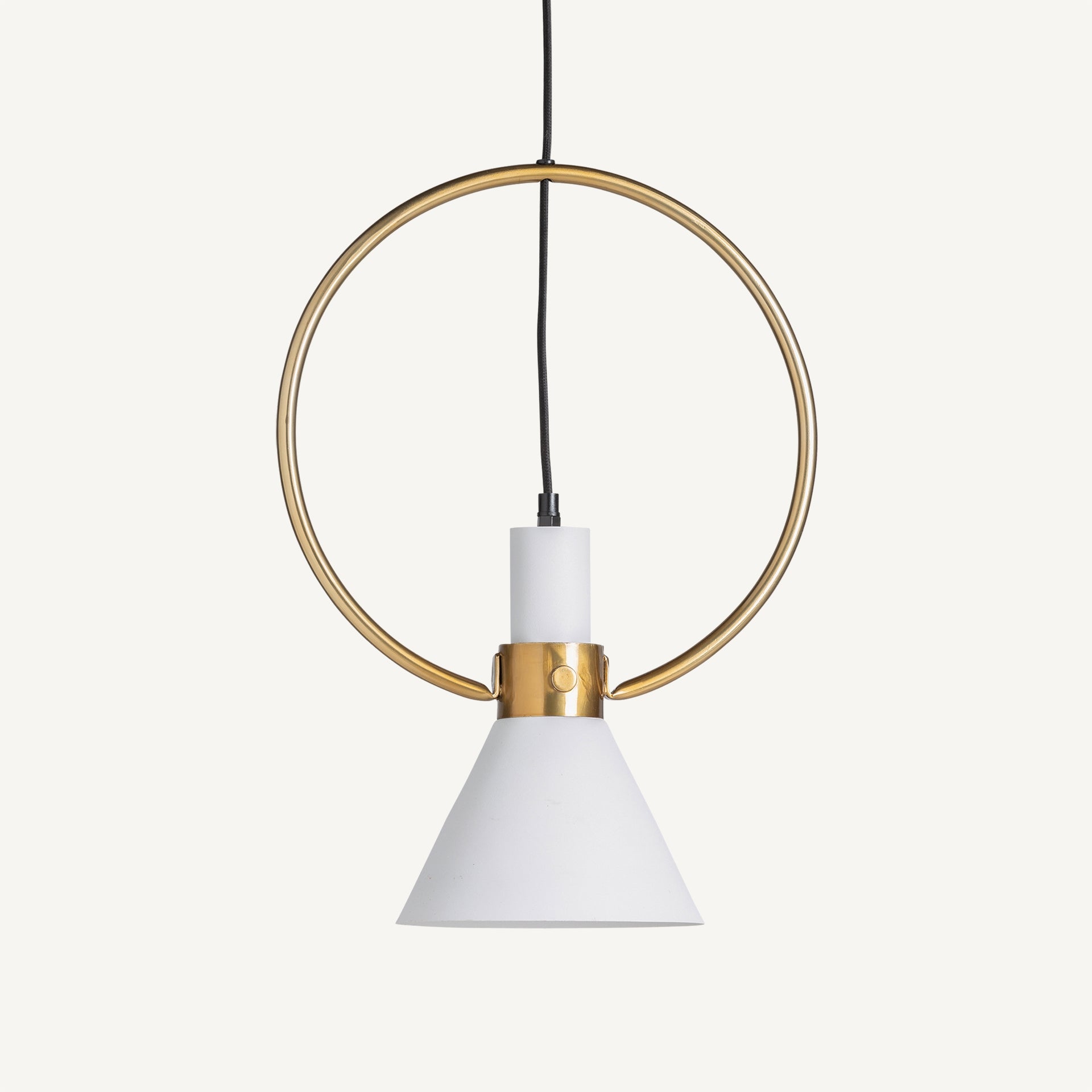 Lustre art déco blanc et or | VICAL | REMO-HOME, mobilier design et décoration d'intérieur