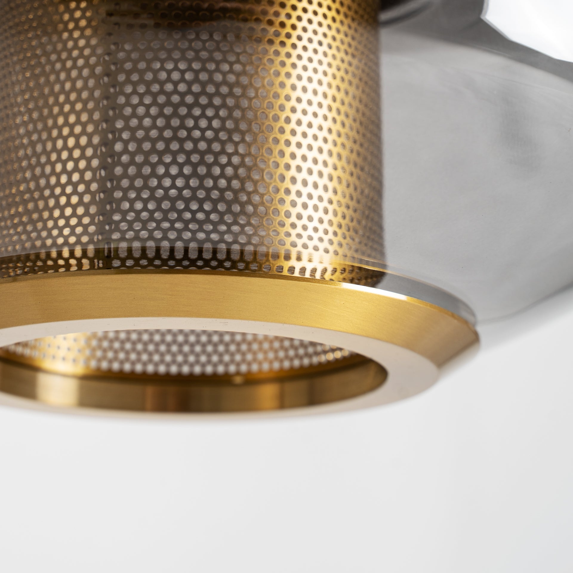 Lustre art déco verre gris translucide et or | VICAL Gala | REMO-HOME, mobilier design et décoration d'intérieur