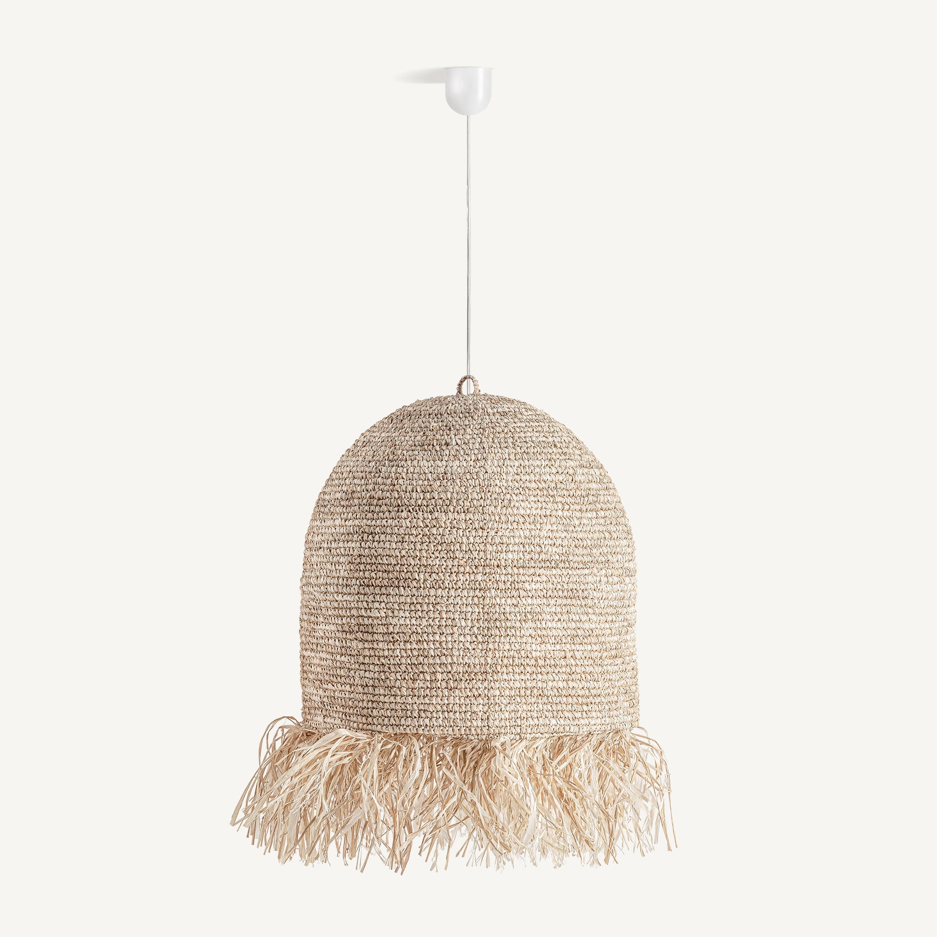 Lustre boho fibres naturelles tressées 62 cm | VICAL | REMO-HOME, mobilier design et décoration d'intérieur