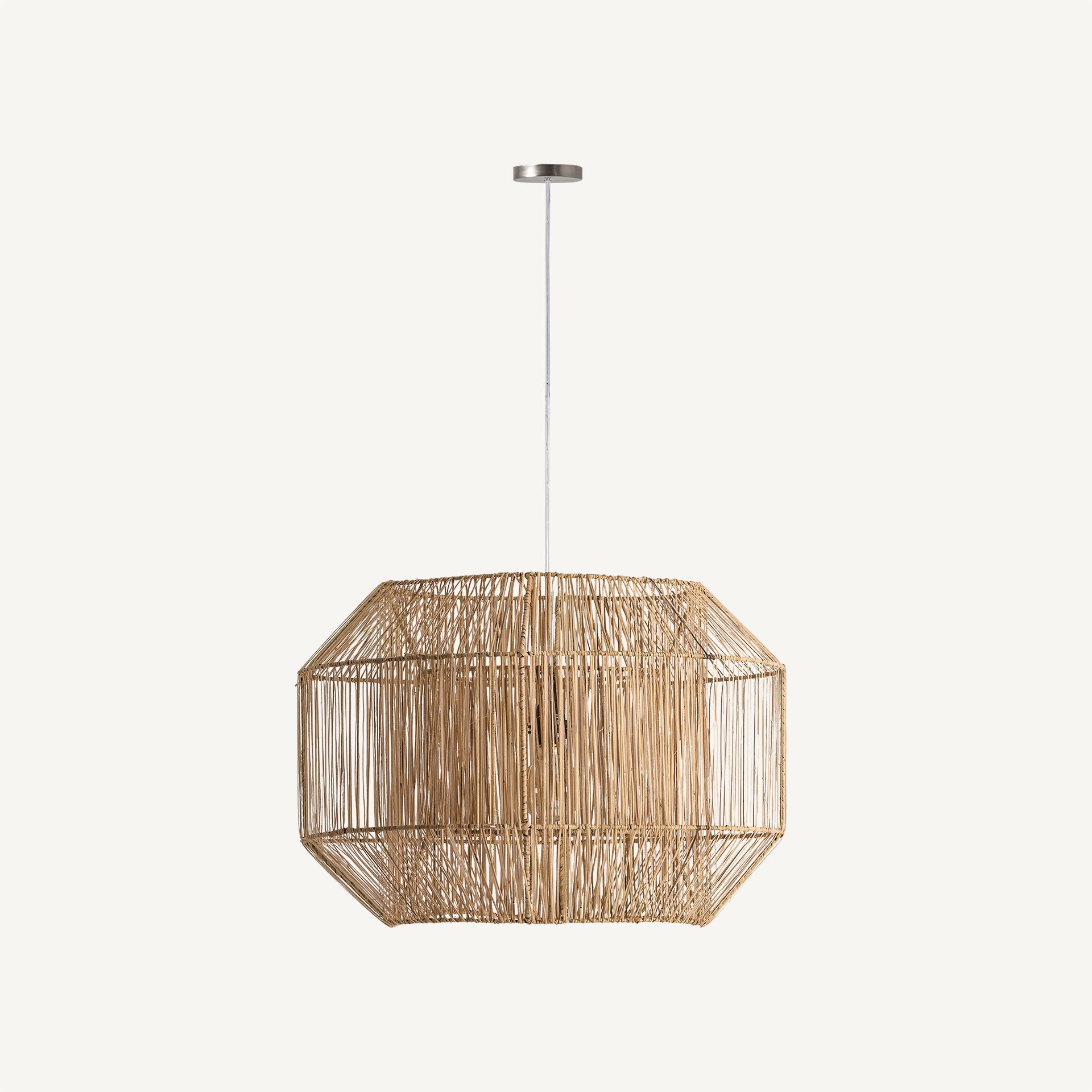 Lustre contemporain rotin marron | VICAL | REMO-HOME, mobilier design et décoration d'intérieur