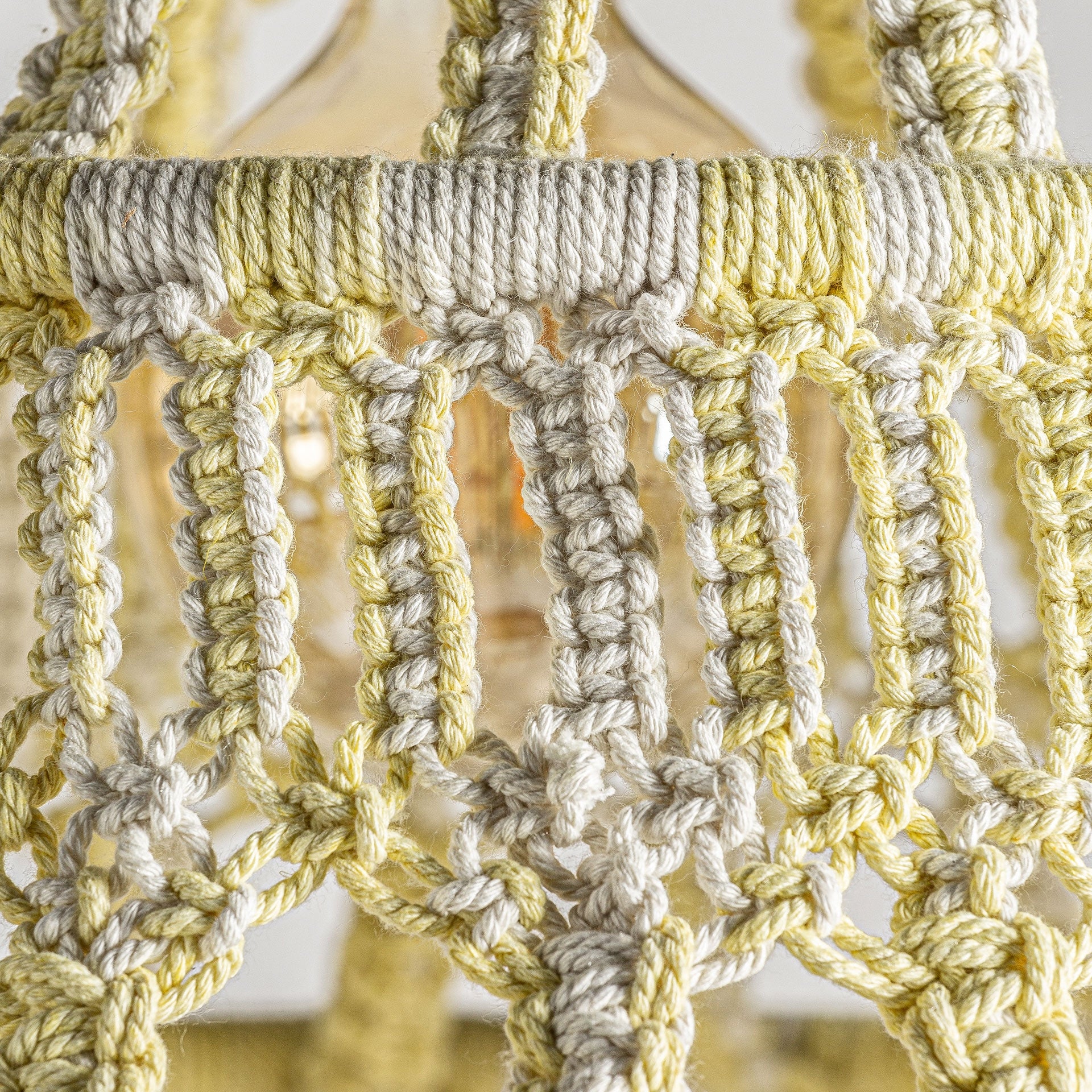 Lustre coton blanc style ethnique | VICAL | REMO-HOME, mobilier design et décoration d'intérieur