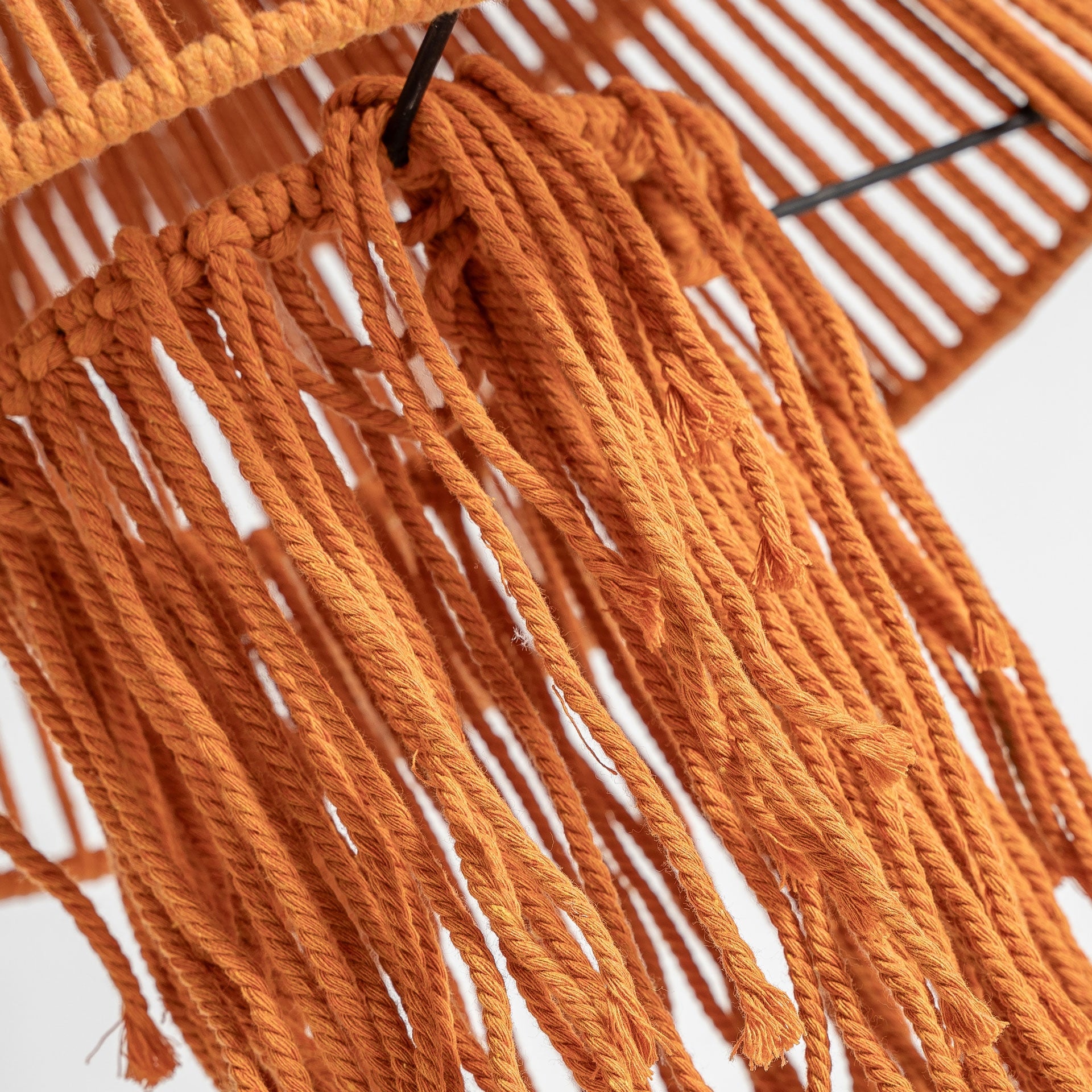 Lustre coton orange boho | VICAL Coral | REMO-HOME, mobilier design et décoration d'intérieur