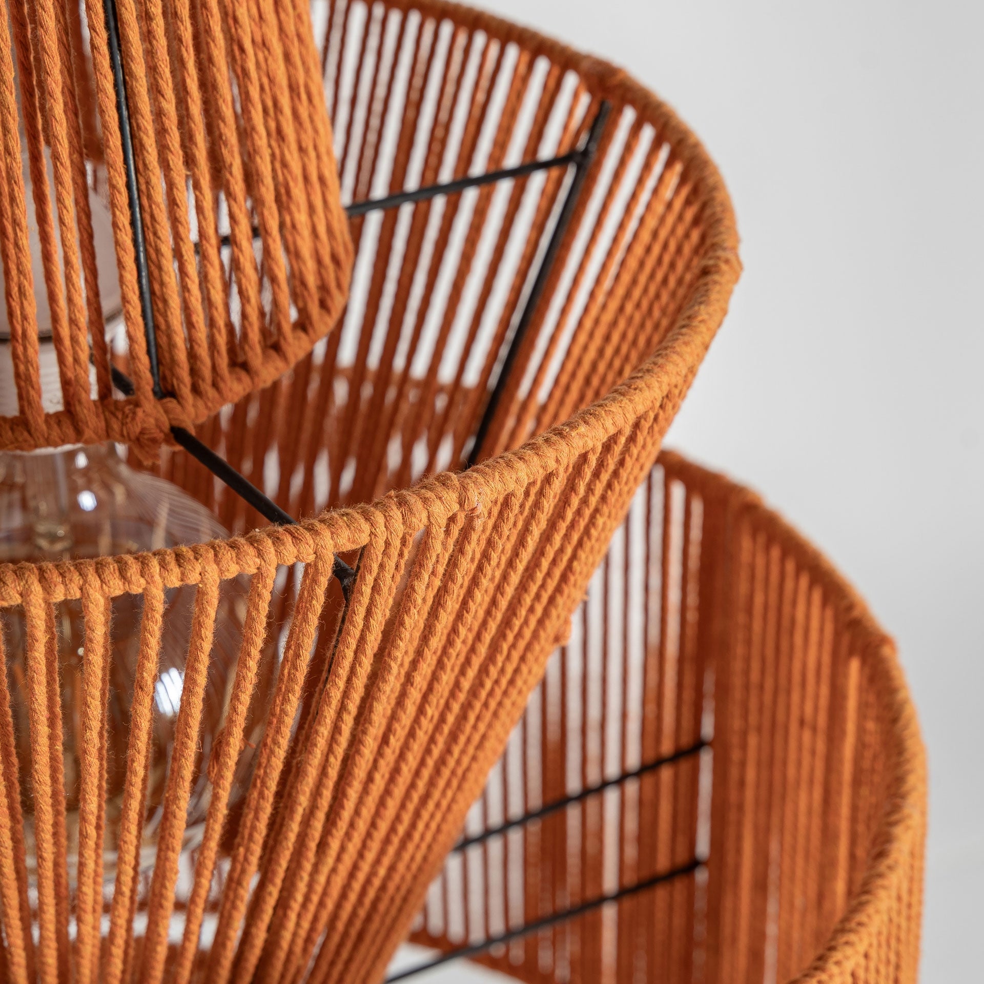 Lustre coton orange boho | VICAL Coral | REMO-HOME, mobilier design et décoration d'intérieur