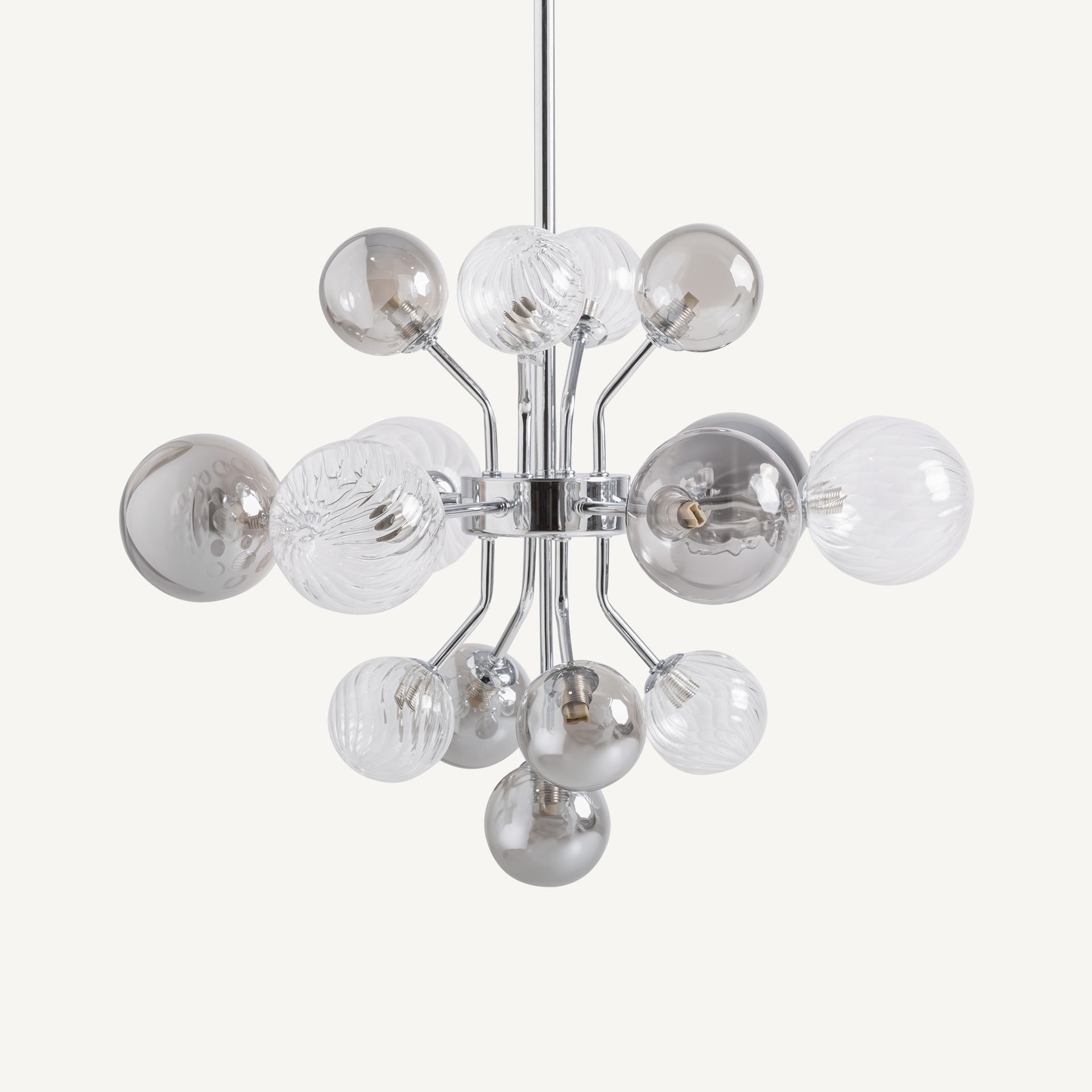 Lustre crystal gris fumé acier argent | VICAL Carla | REMO-HOME, mobilier design et décoration d'intérieur