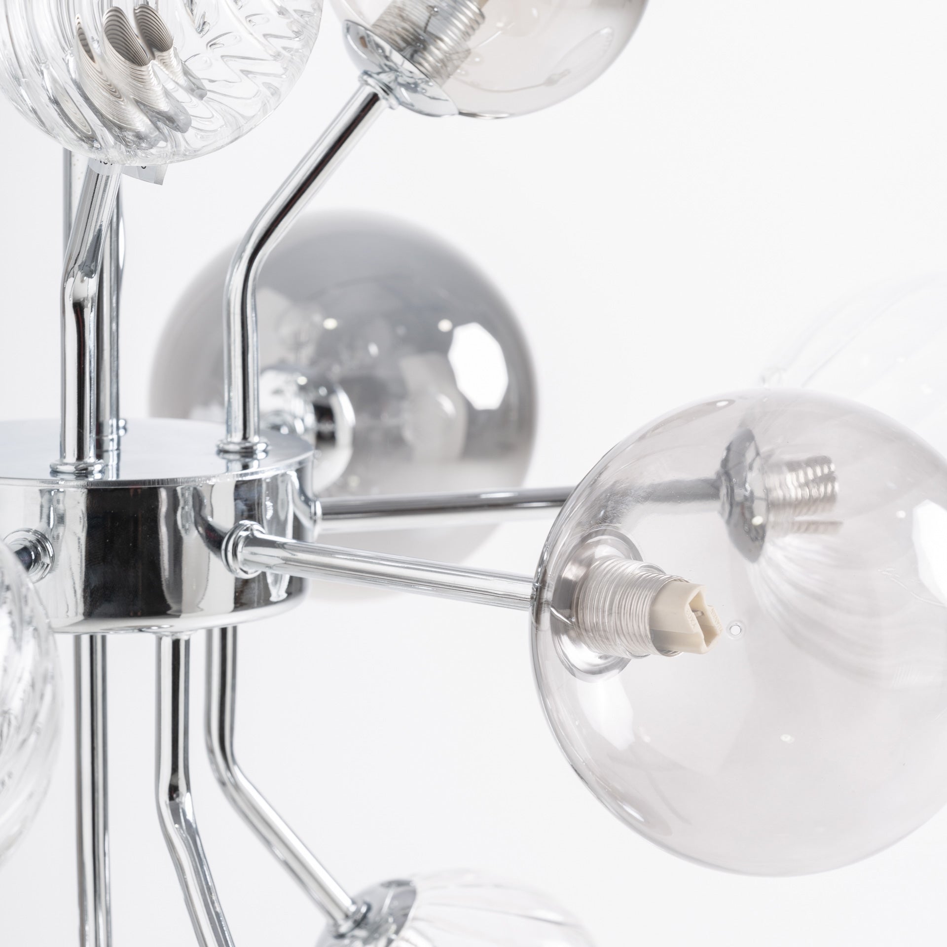 Lustre crystal gris fumé acier argent | VICAL Carla | REMO-HOME, mobilier design et décoration d'intérieur