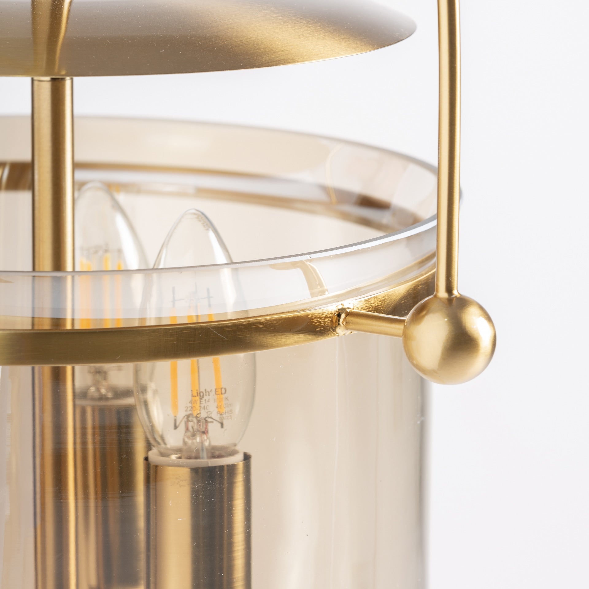 Lustre cylindrique cristal fumé cuivre | VICAL Caine | REMO-HOME, mobilier design et décoration d'intérieur