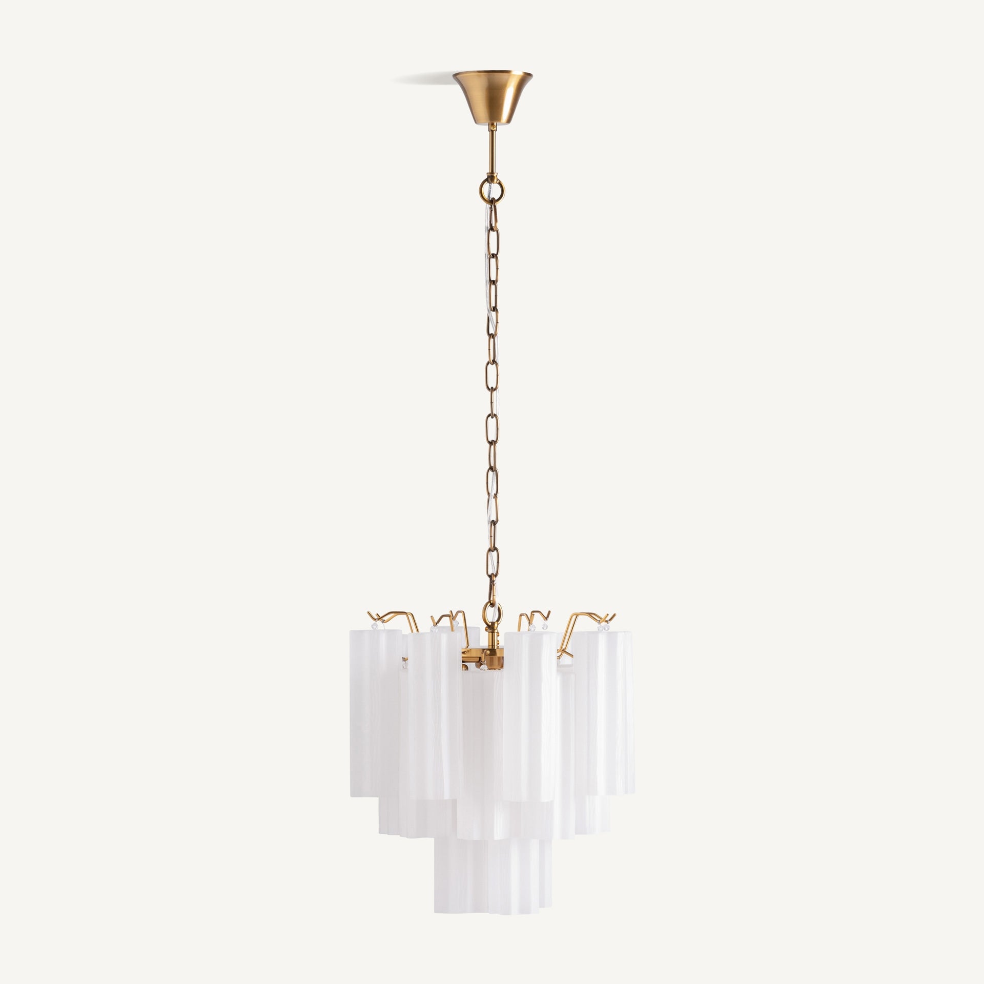 Lustre dôme cristal blanc bronze 42cm | VICAL Palesha | REMO-HOME, mobilier design et décoration d'intérieur