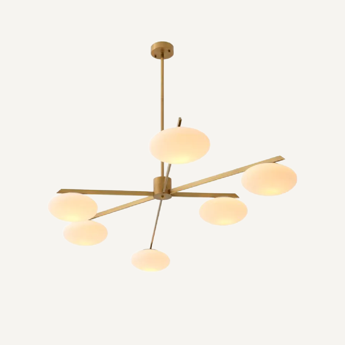Lustre doré en verre blanc | Eichholtz Evergreen L | REMO-HOME, mobilier et décoration d'intérieur