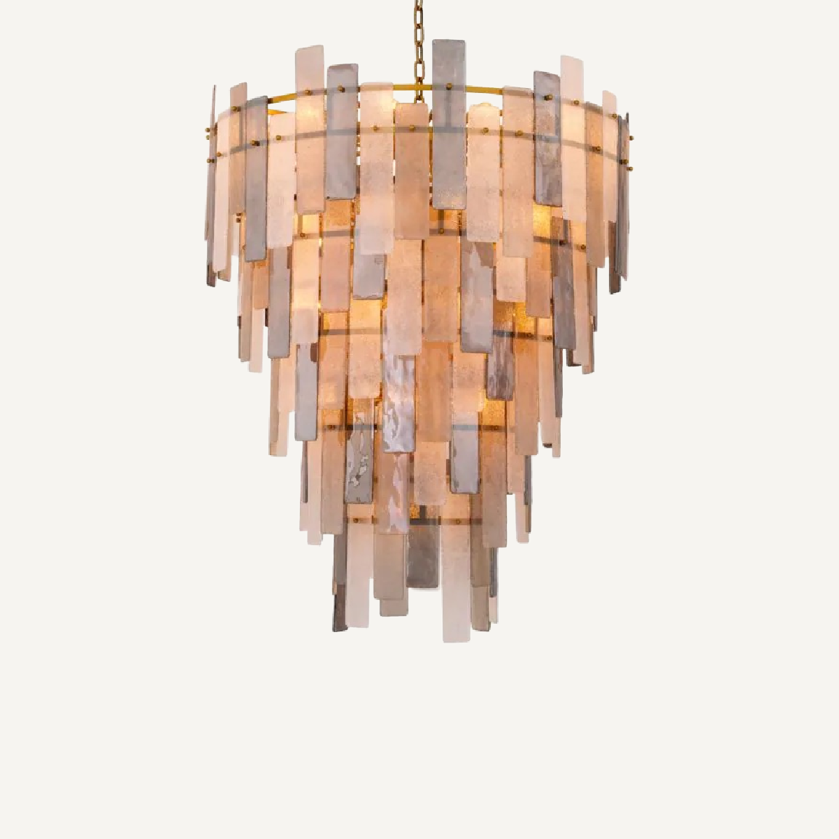 Lustre doré en verre soufflé | Eichholtz Greyson XXL | REMO-HOME, mobilier et décoration d'intérieur