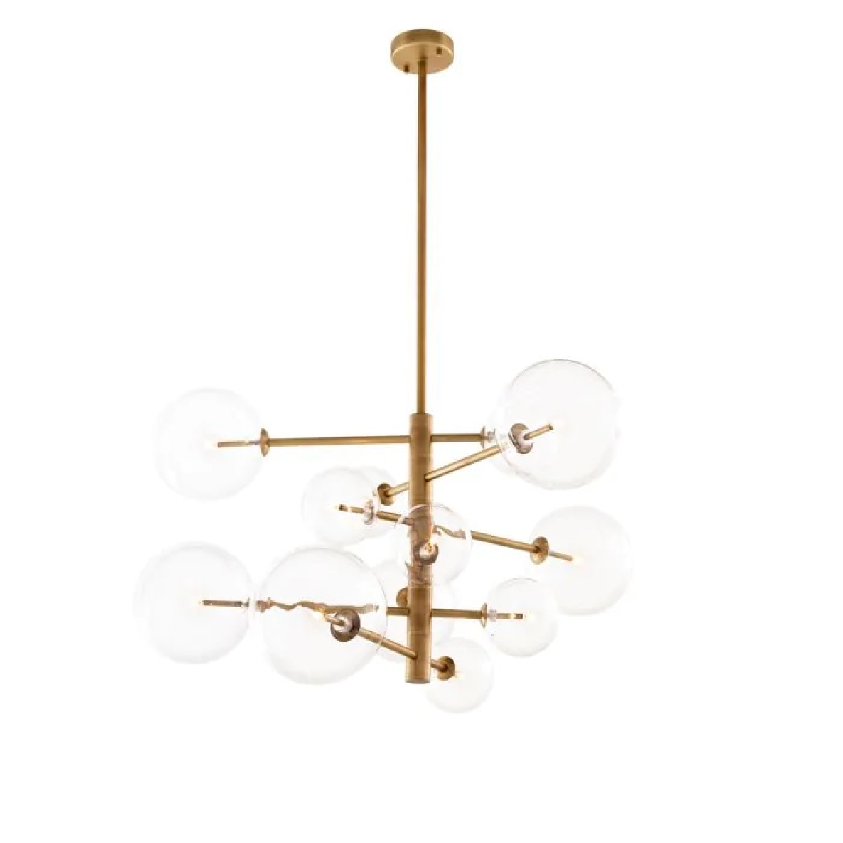Lustre doré en verre transparent | Eichholtz Argento S | REMO-HOME, mobilier et décoration d'intérieur