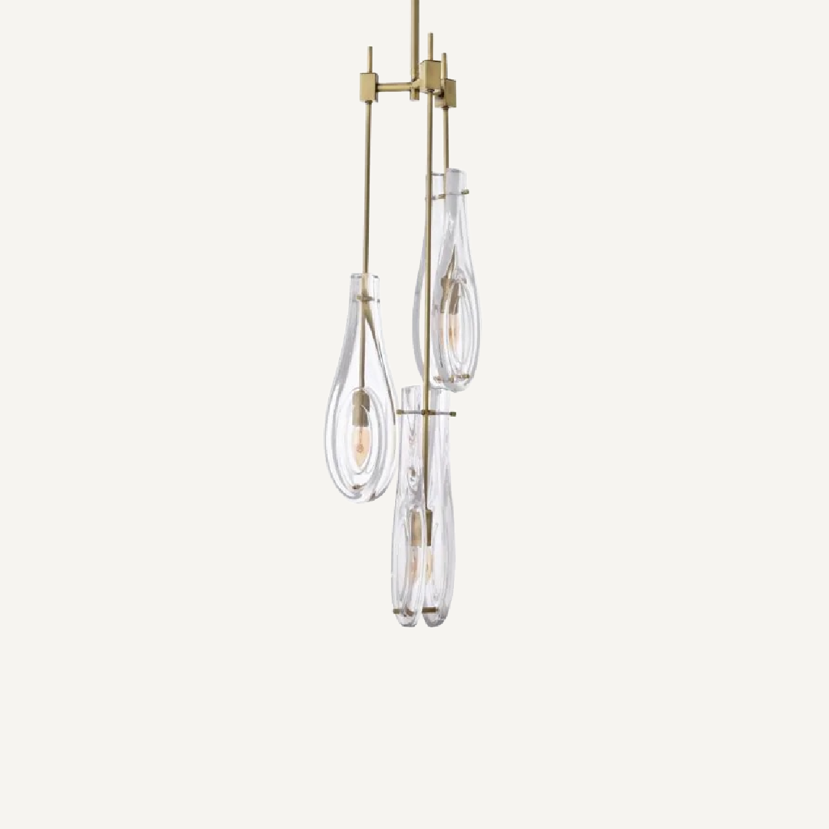 Lustre doré en verre transparent | Eichholtz Bellano S | REMO-HOME, mobilier et décoration d'intérieur