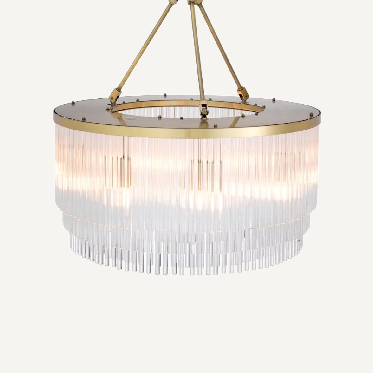 Lustre doré en verre transparent | Eichholtz Hector S | REMO-HOME, mobilier et décoration d'intérieur