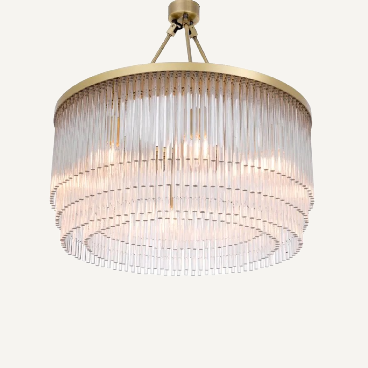 Lustre doré en verre transparent | Eichholtz Hector S | REMO-HOME, mobilier et décoration d'intérieur