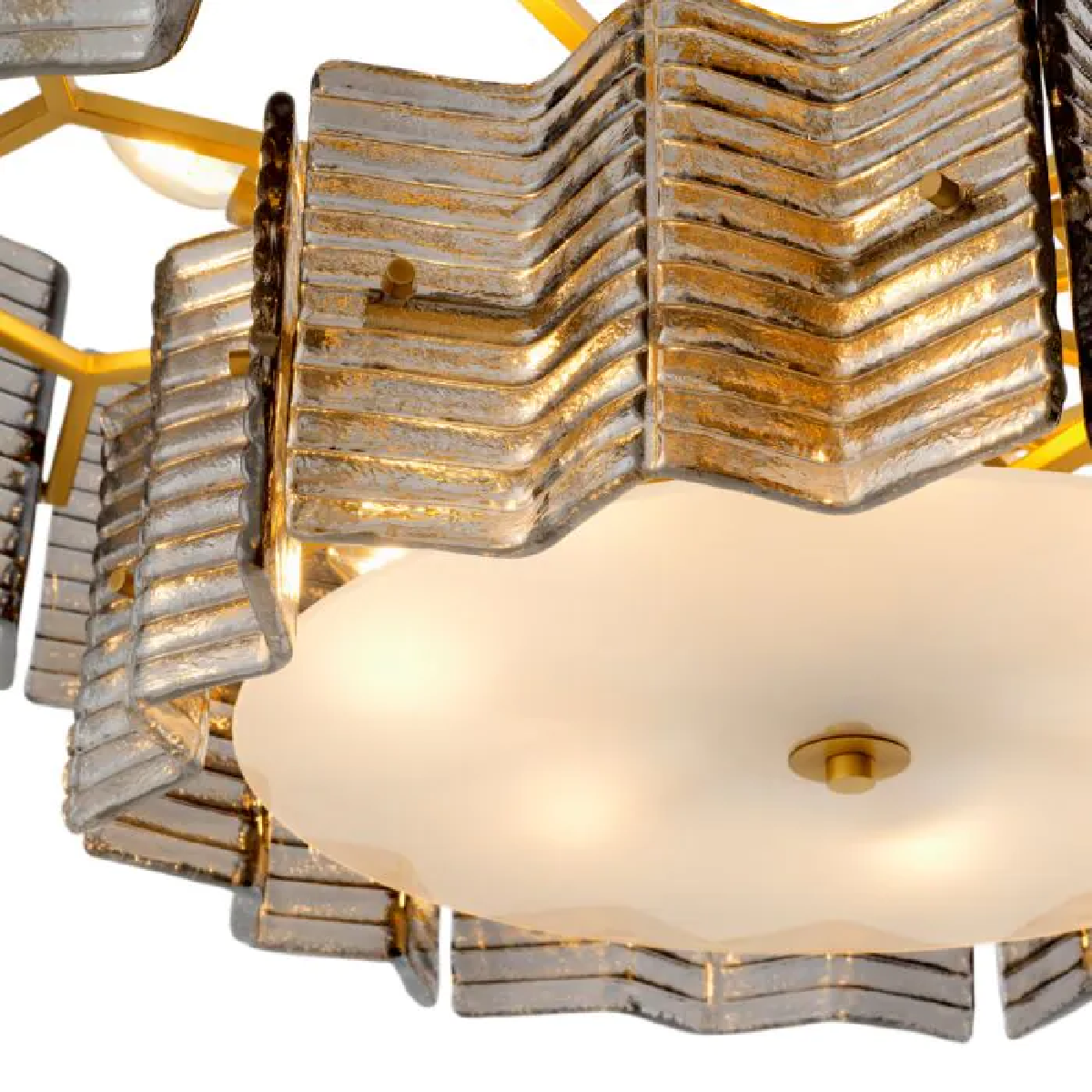 Lustre dorée en verre fumé | Eichholtz Silvano | REMO-HOME, mobilier et décoration d'intérieur