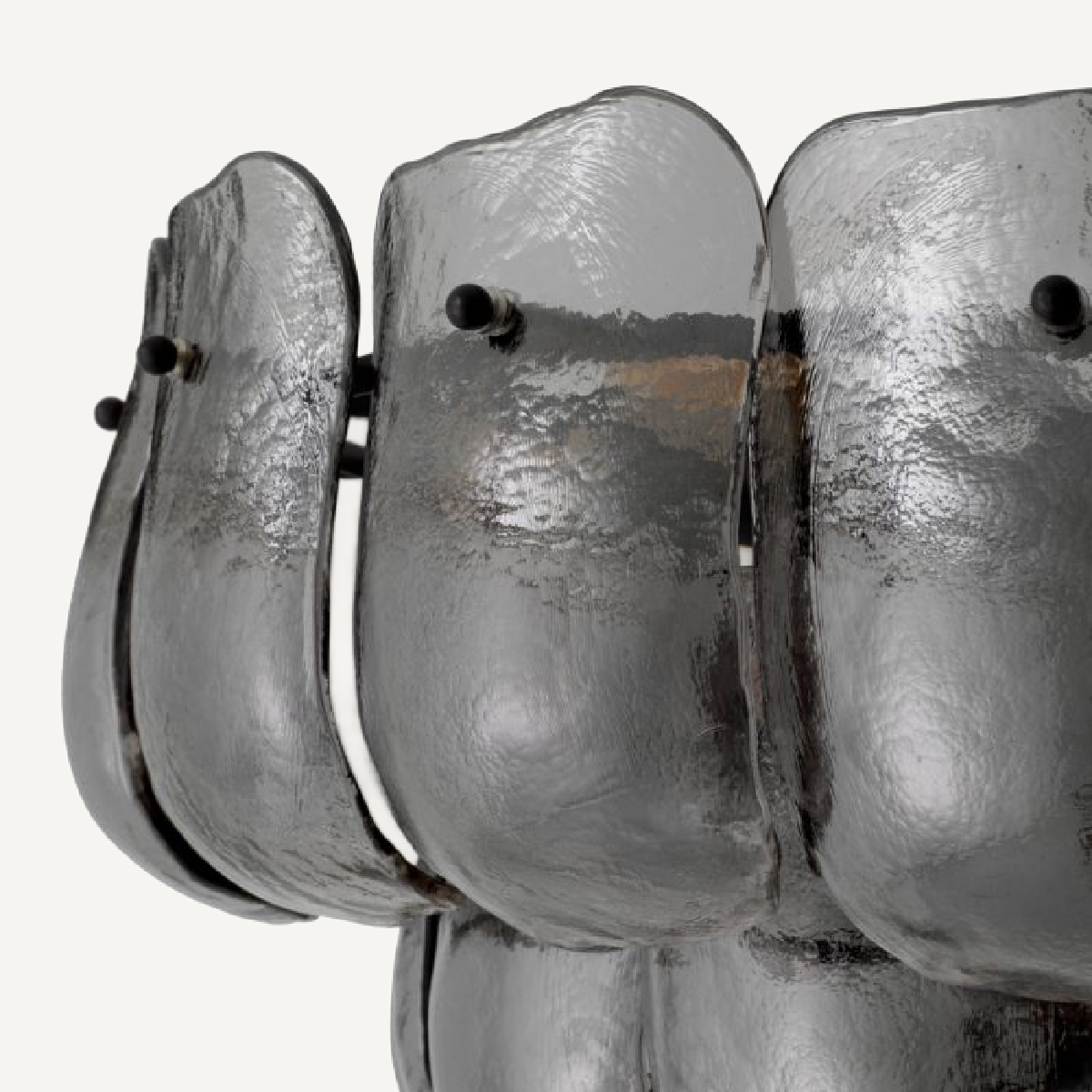 Lustre en bronze et verre fumé | Eichholtz Gustave | REMO-HOME, mobilier et décoration d'intérieur