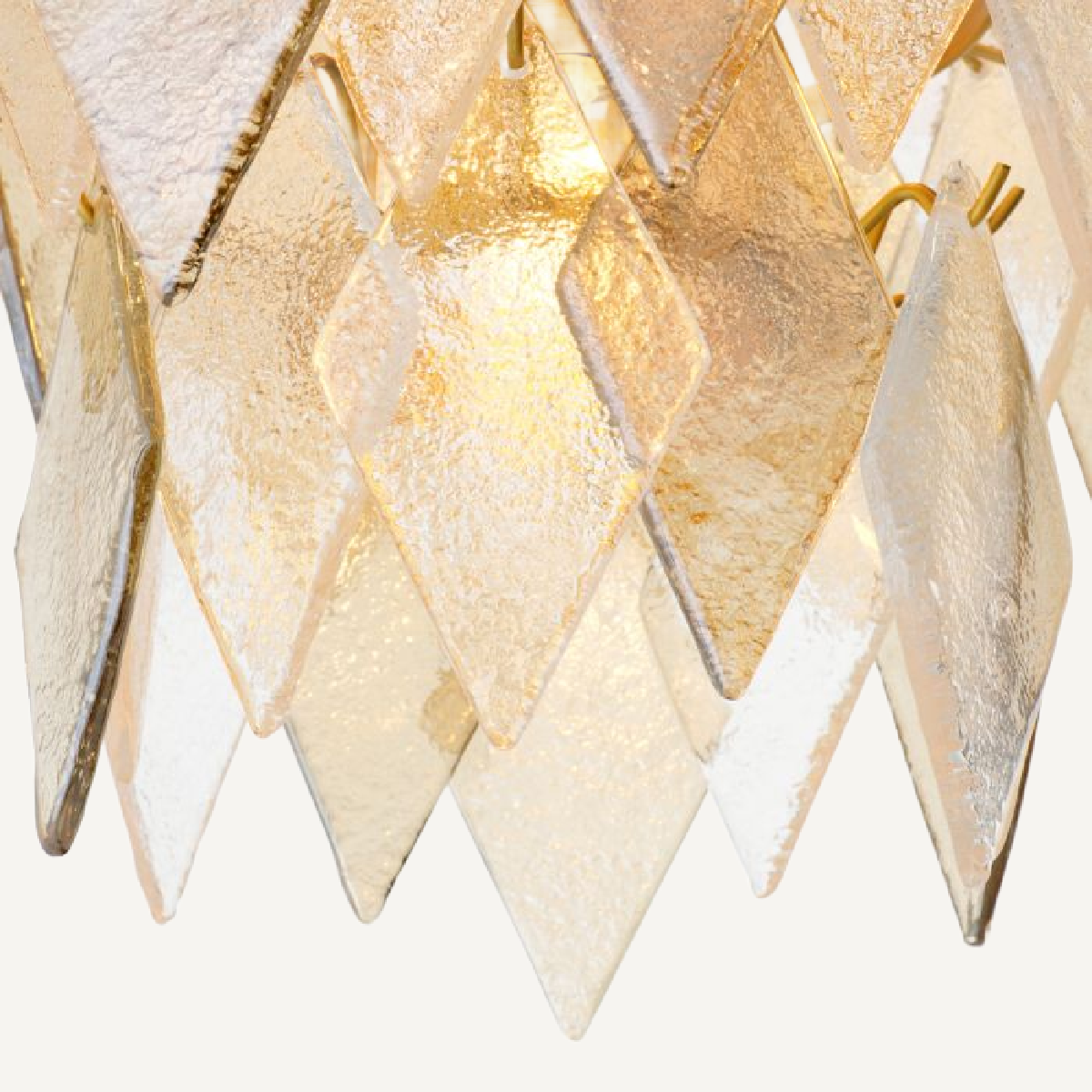 Lustre en laiton et verre soufflé | Eichholtz Rhombus S | REMO-HOME, mobilier et décoration d'intérieur