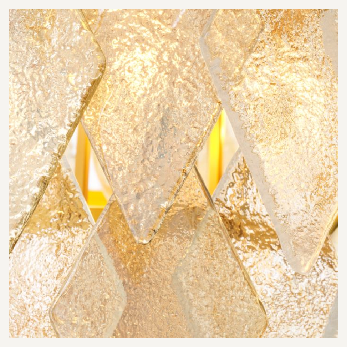 Lustre en laiton et verre soufflé | Eichholtz Rhombus S | REMO-HOME, mobilier et décoration d'intérieur