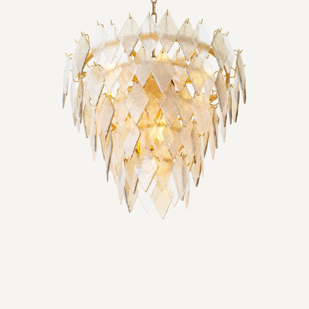 Lustre en laiton et verre soufflé | Eichholtz Rhombus S | REMO-HOME, mobilier et décoration d'intérieur