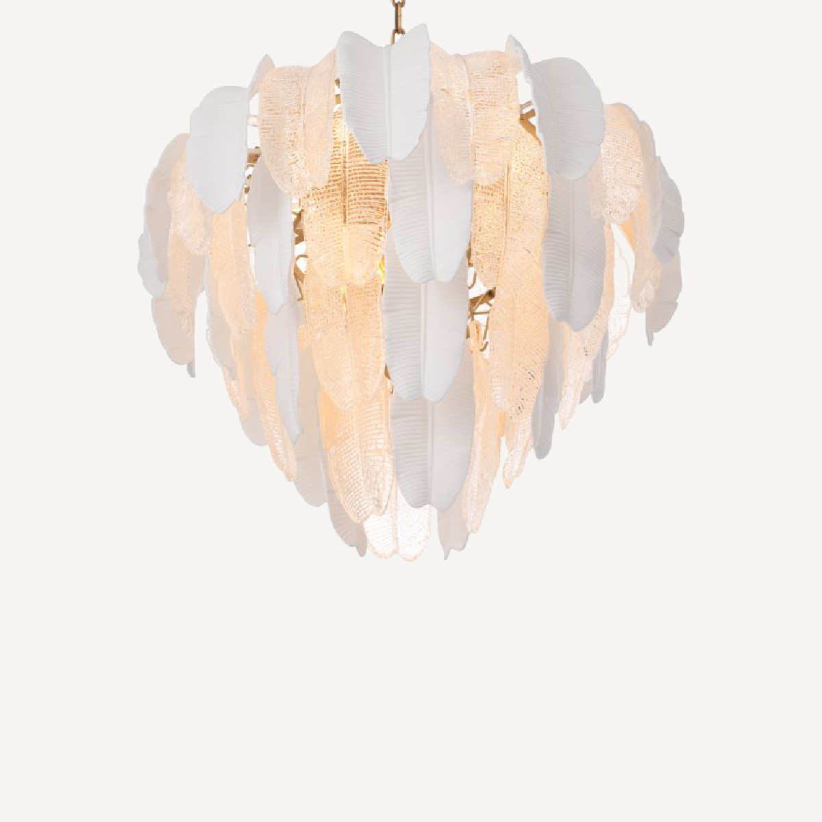 Lustre en verre et céramique blanche | Eichholtz Lucia L | REMO-HOME, mobilier et décoration d'intérieur