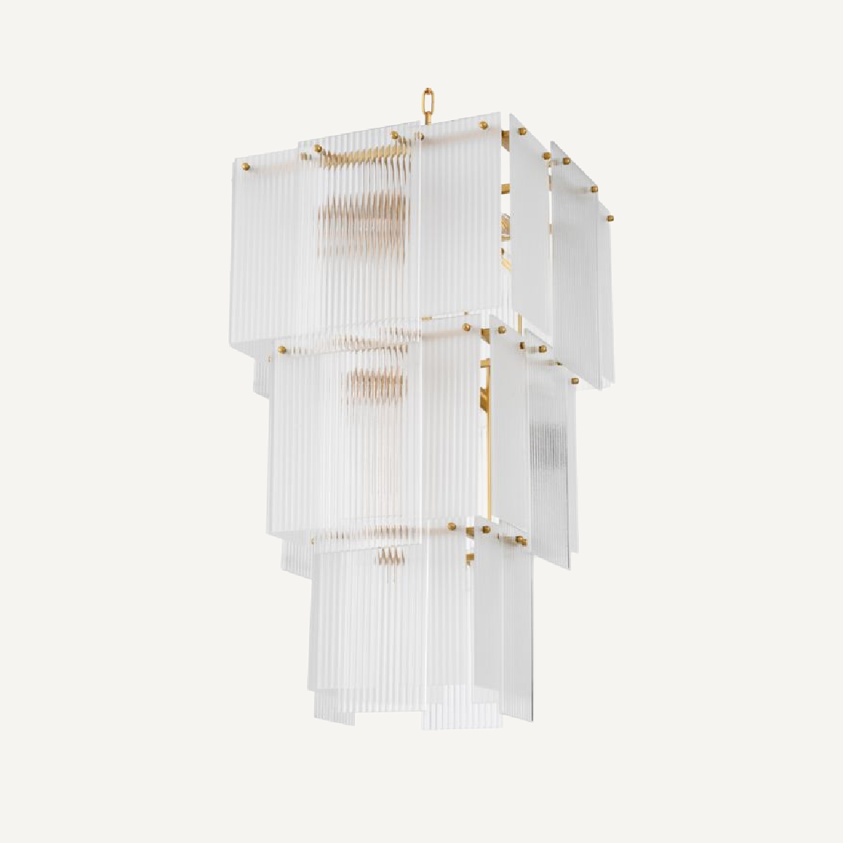 Lustre en verre et laiton doré | Eichholtz Giardino | REMO-HOME, mobilier et décoration d'intérieur