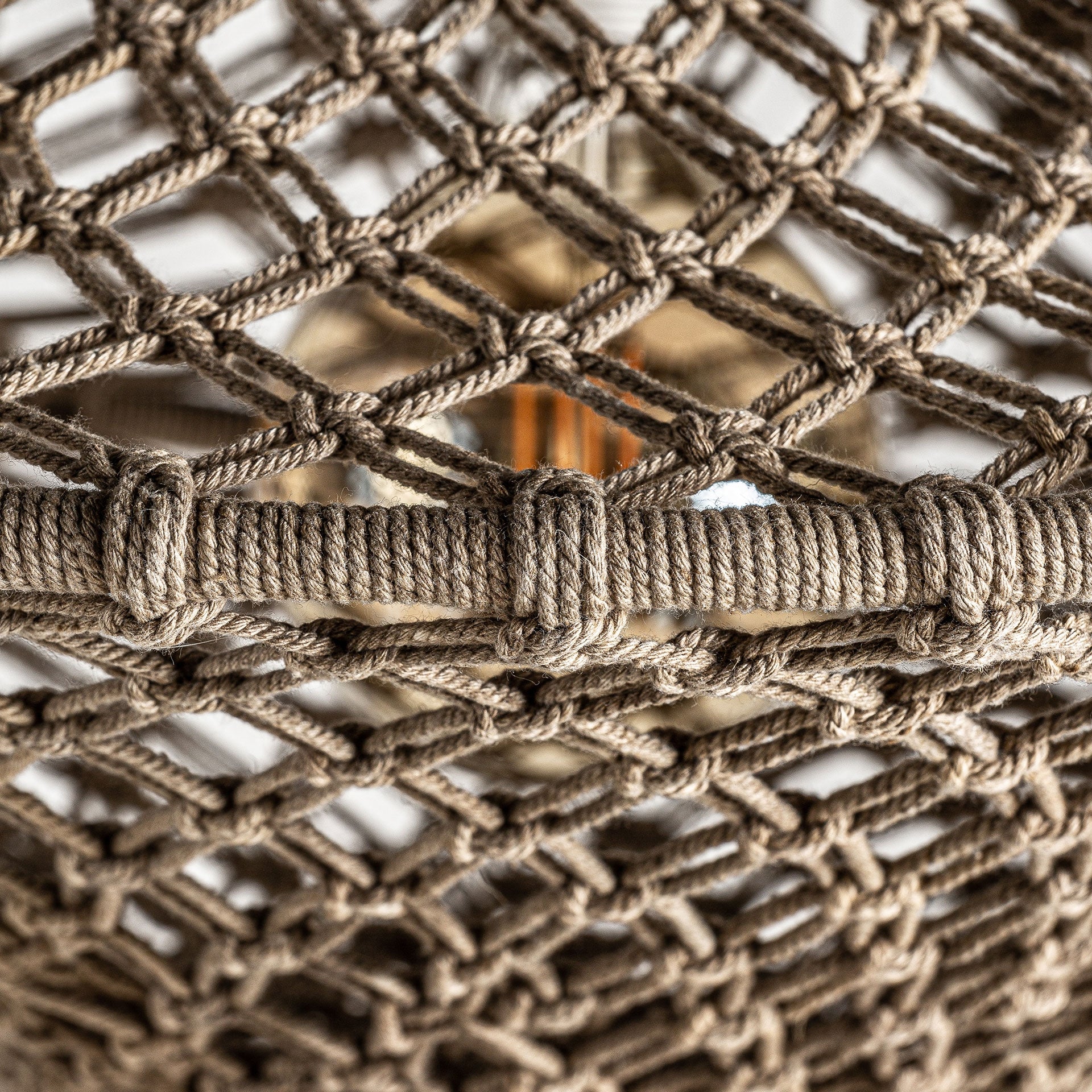 Lustre ethnique en coton marron | VICAL | REMO-HOME, mobilier design et décoration d'intérieur