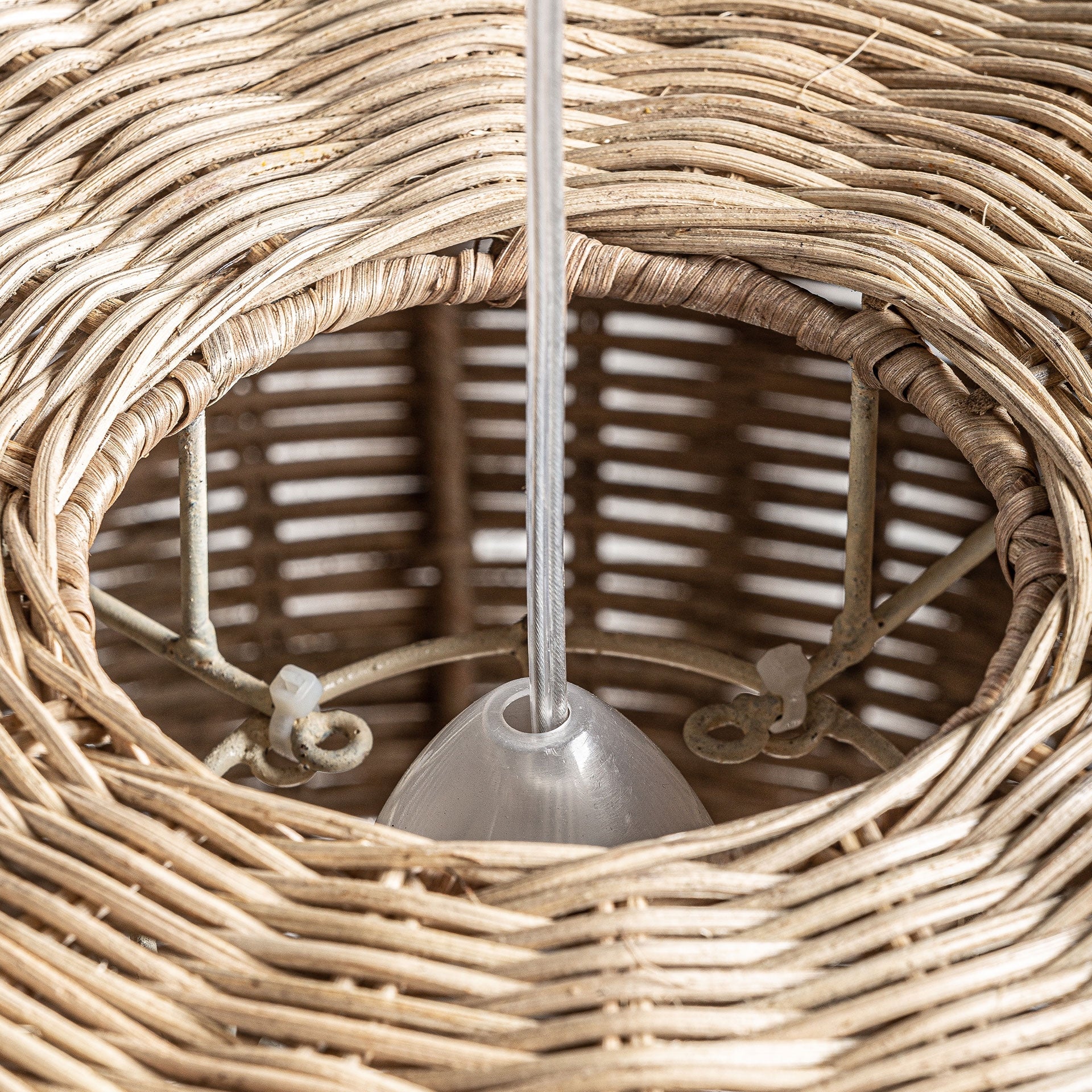 Lustre fibre naturelle marron 47 cm | VICAL Tekax | REMO-HOME, mobilier design et décoration d'intérieur