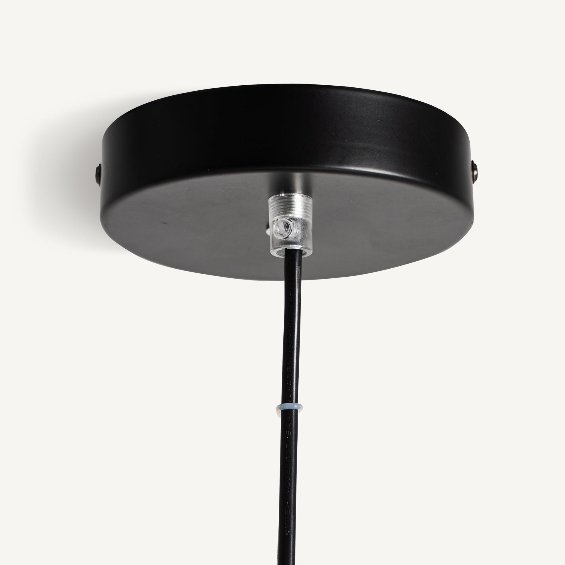 Lustre géométrique verre gris translucide et noir 45 cm | VICAL Helen | REMO-HOME, mobilier design et décoration d'intérieur