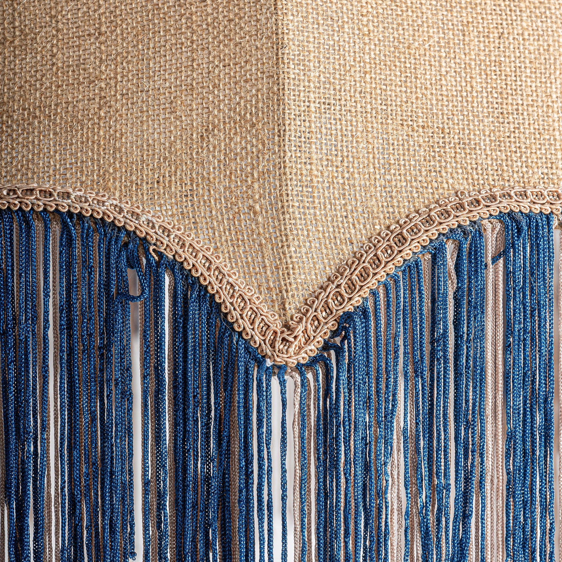 Lustre jute beige acrylique bleu | VICAL Lashem | REMO-HOME, mobilier design et décoration d'intérieur