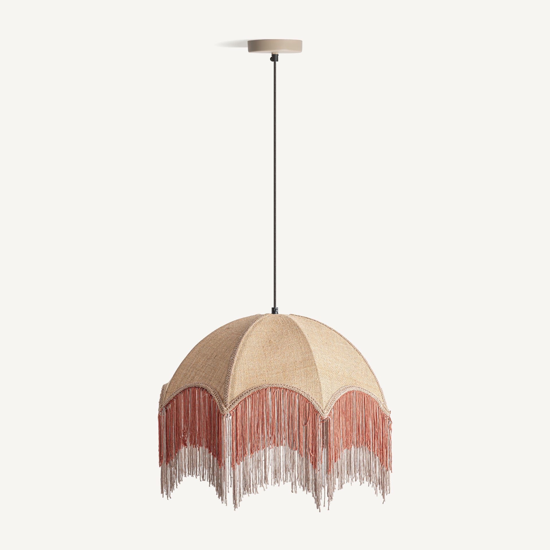 Lustre jute beige acrylique orange | VICAL Sakhsa | REMO-HOME, mobilier design et décoration d'intérieur