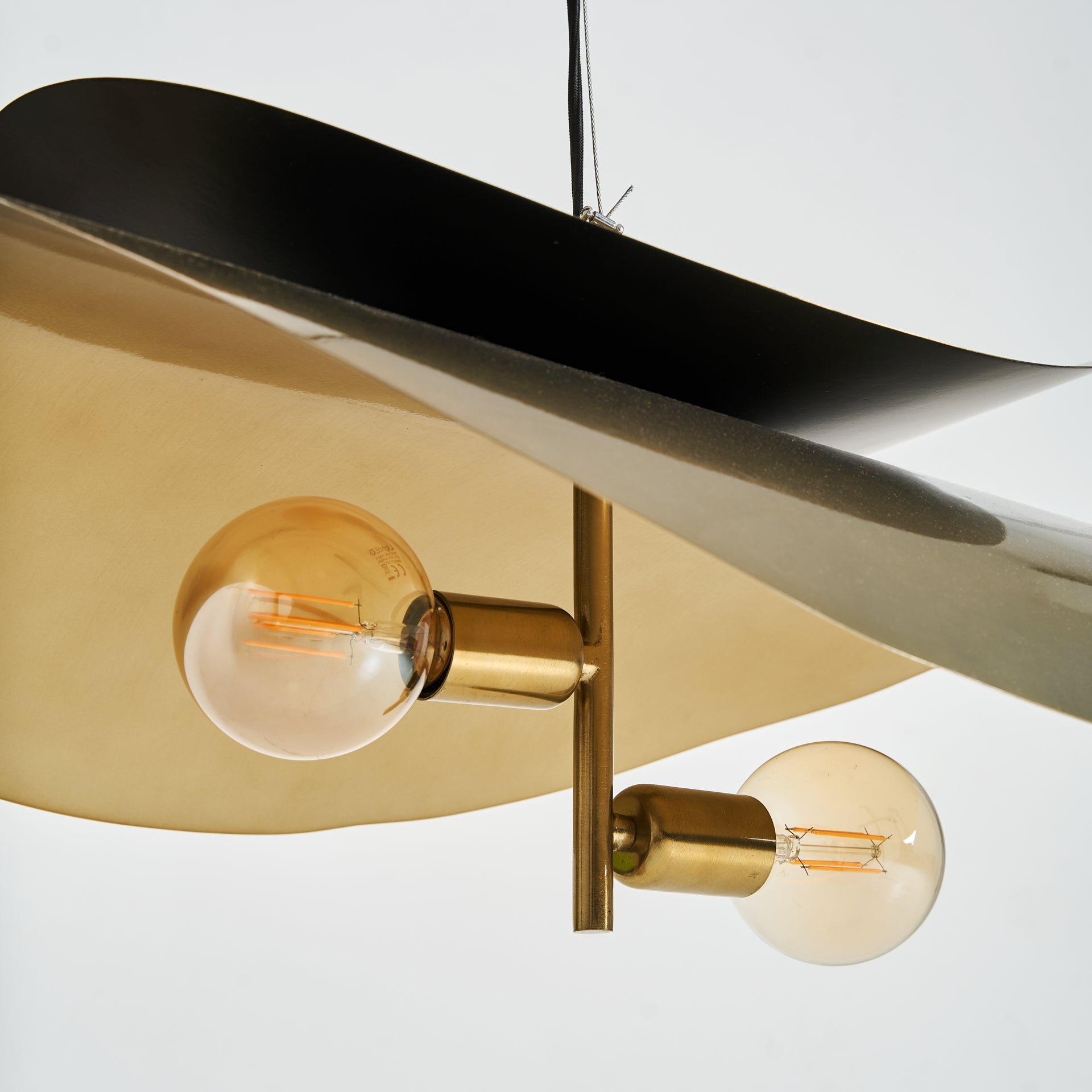 Lustre métal doré ovale | VICAL Halke | REMO-HOME, mobilier design et décoration d'intérieur