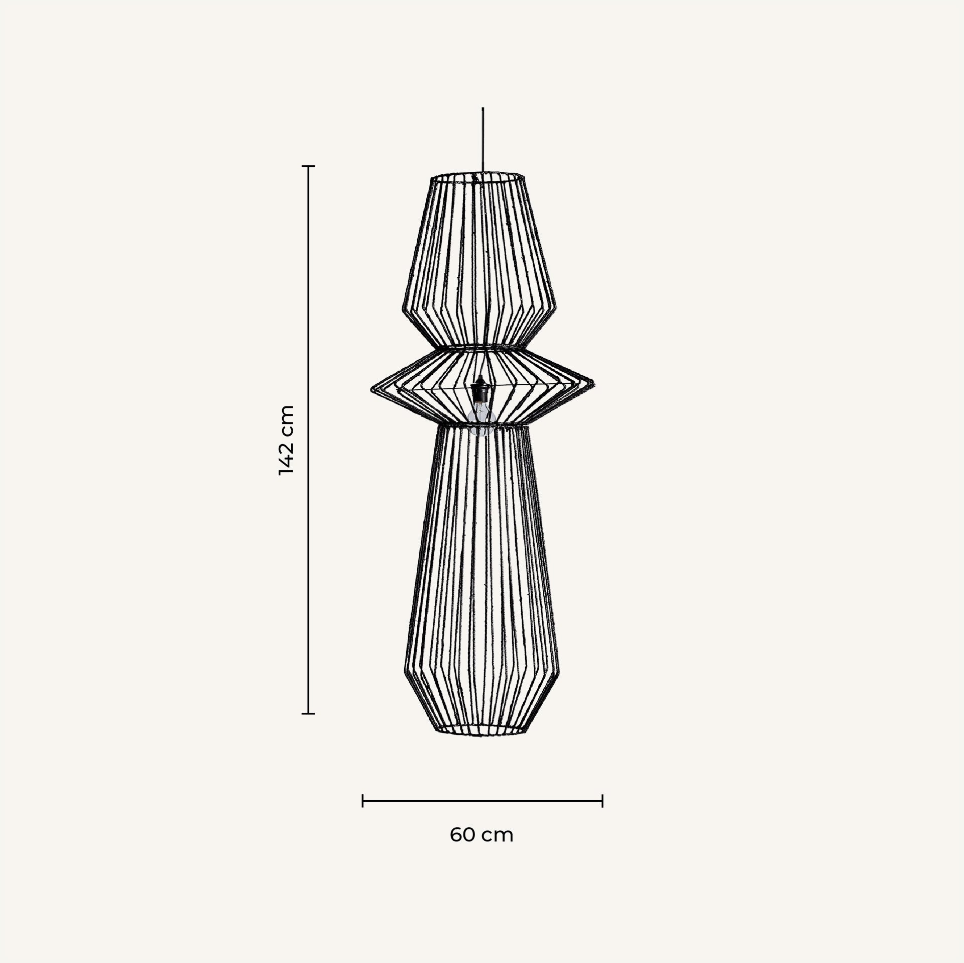 Lustre métal plissé noir | VICAL | REMO-HOME, mobilier design et décoration d'intérieur