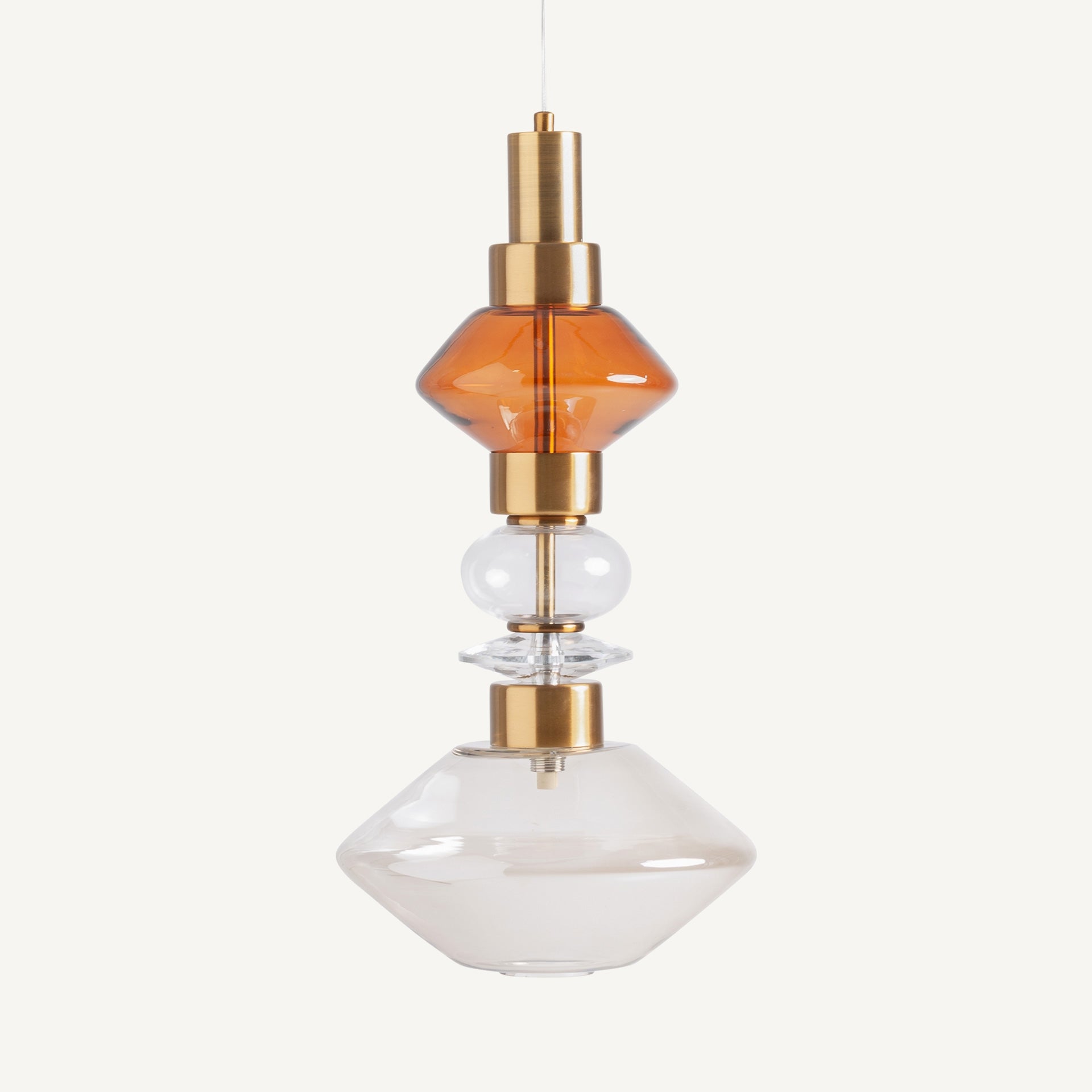 Lustre plafond verre fumé | VICAL Anna | REMO-HOME, mobilier design et décoration d'intérieur