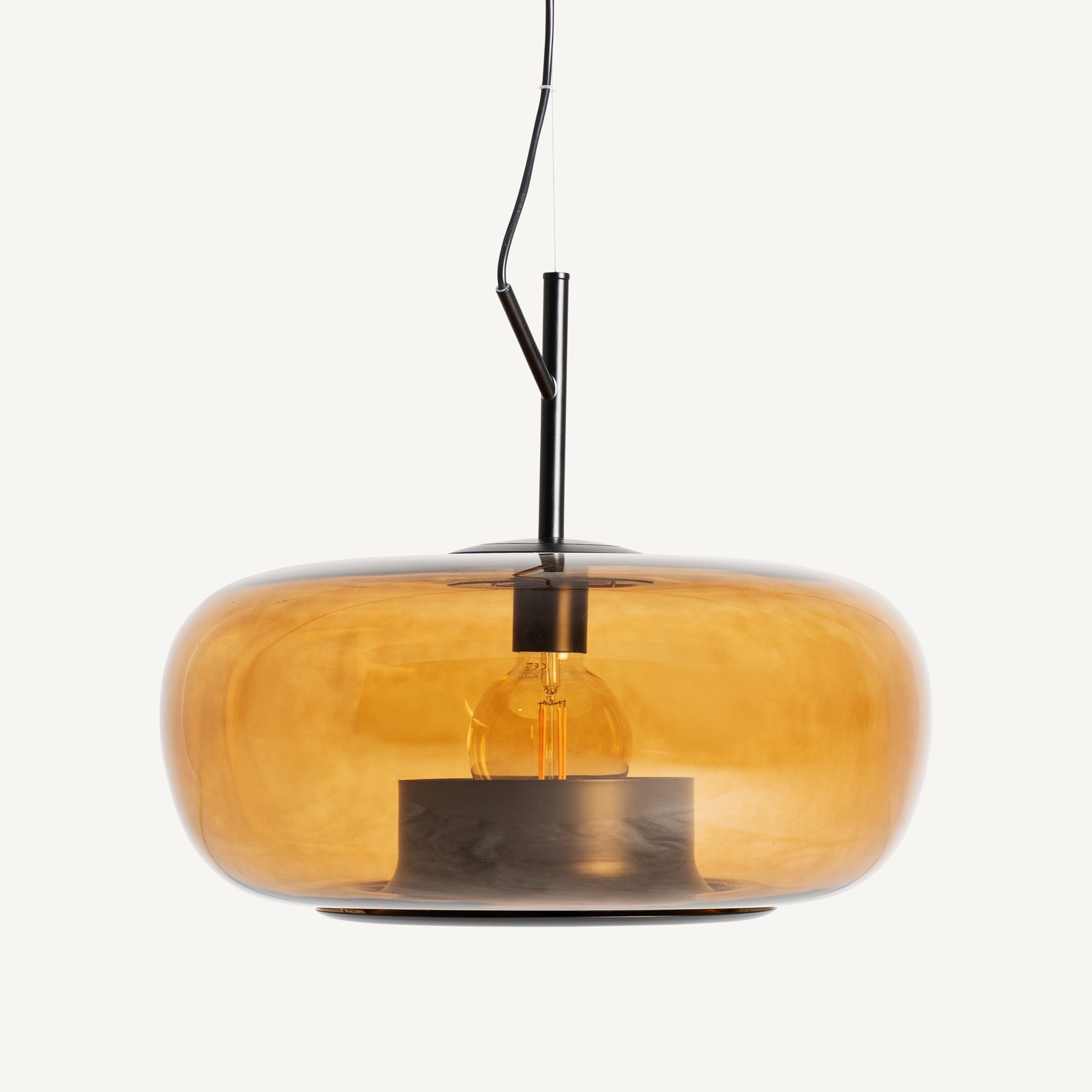 Lustre plafonnier verre ambré | VICAL Solaris | REMO-HOME, mobilier design et décoration d'intérieur