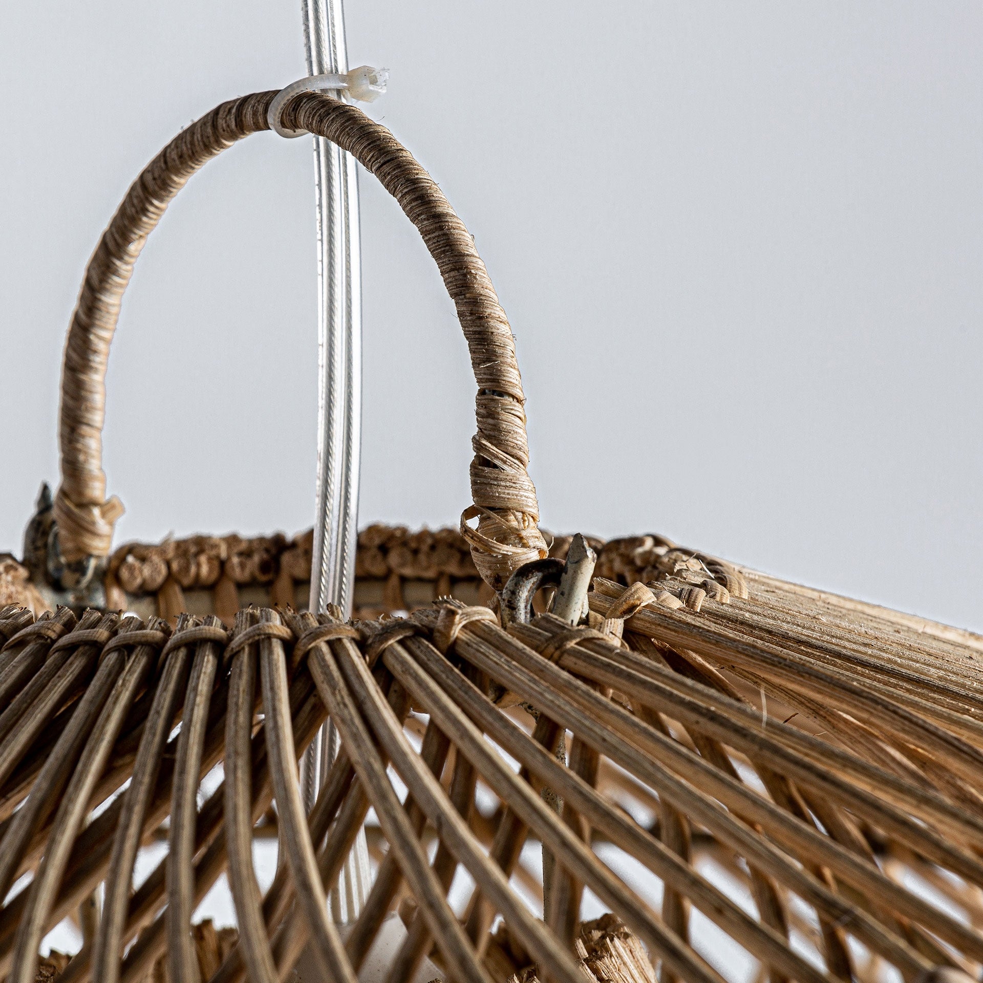 Lustre rotin naturel marron 23 cm | VICAL | REMO-HOME, mobilier design et décoration d'intérieur