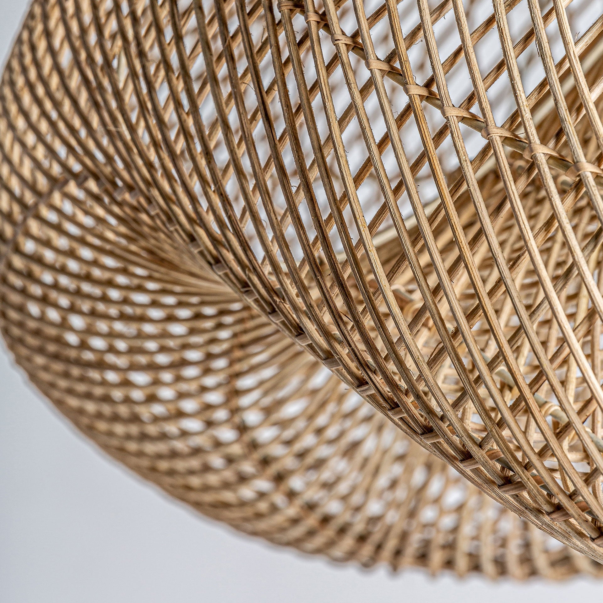 Lustre rotin naturel marron 40 cm | VICAL | REMO-HOME, mobilier design et décoration d'intérieur