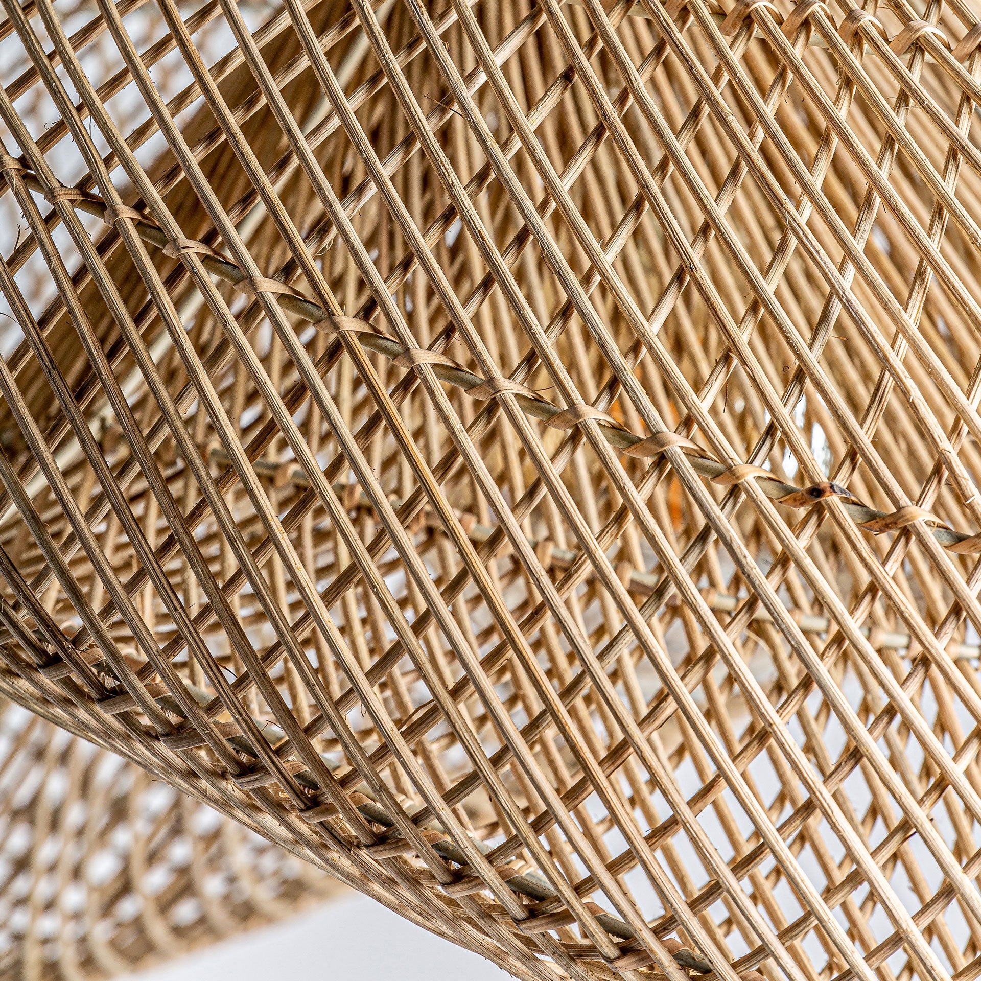 Lustre rotin naturel marron 40 cm | VICAL | REMO-HOME, mobilier design et décoration d'intérieur