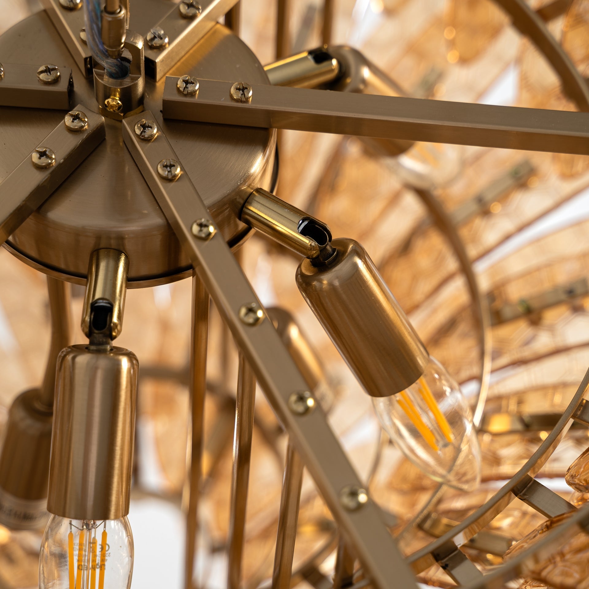 Lustre verre fumé et métal cuivré | VICAL Olgiasca | REMO-HOME, mobilier design et décoration d'intérieur