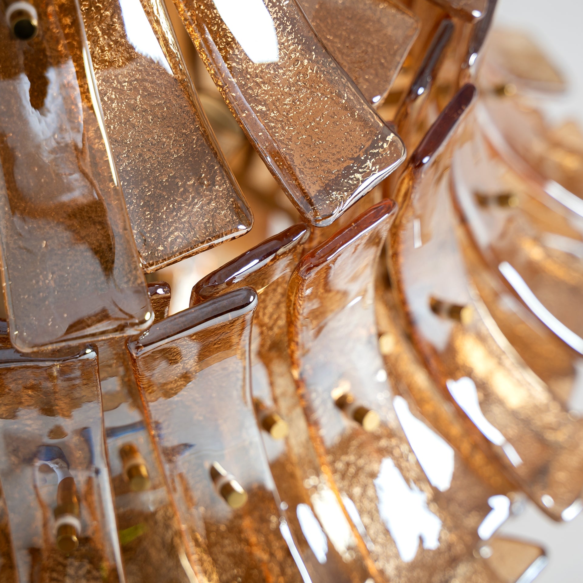 Lustre vintage verre fumé et cuivre | VICAL Lierna | REMO-HOME, mobilier design et décoration d'intérieur