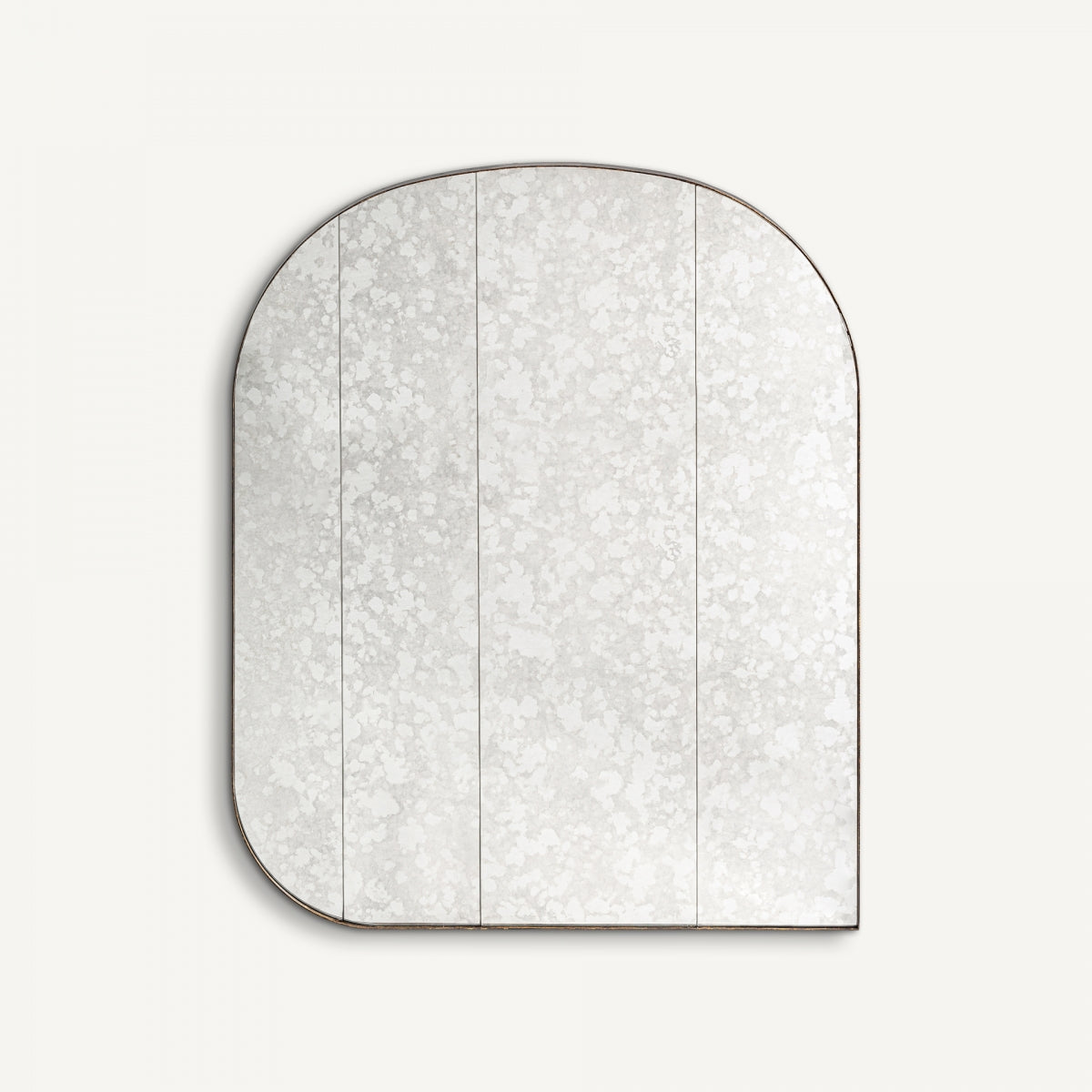 Miroir Art déco hexagonal doré et blanc cassé | Vical Ublot | REMO-HOME, mobilier et décoration d'intérieur