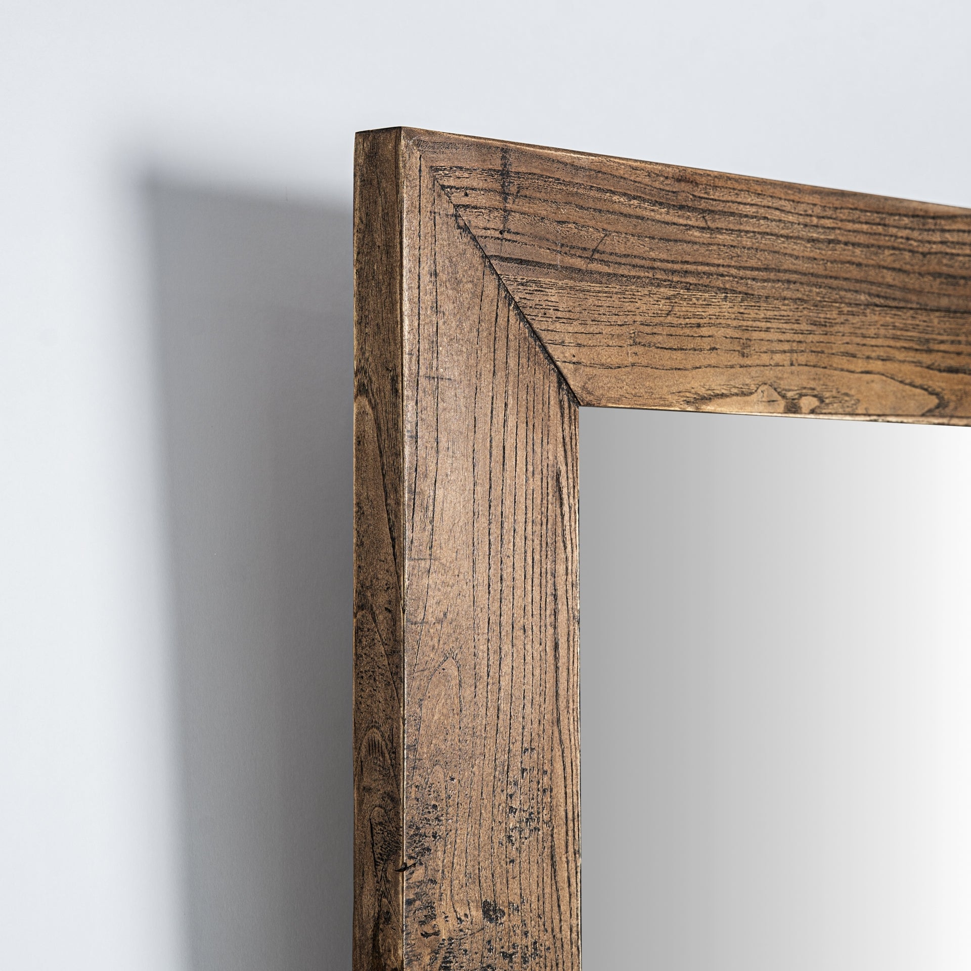 Miroir carré rustique bois d'orme naturel | VICAL Norvik | REMO-HOME, mobilier design et décoration d'intérieur