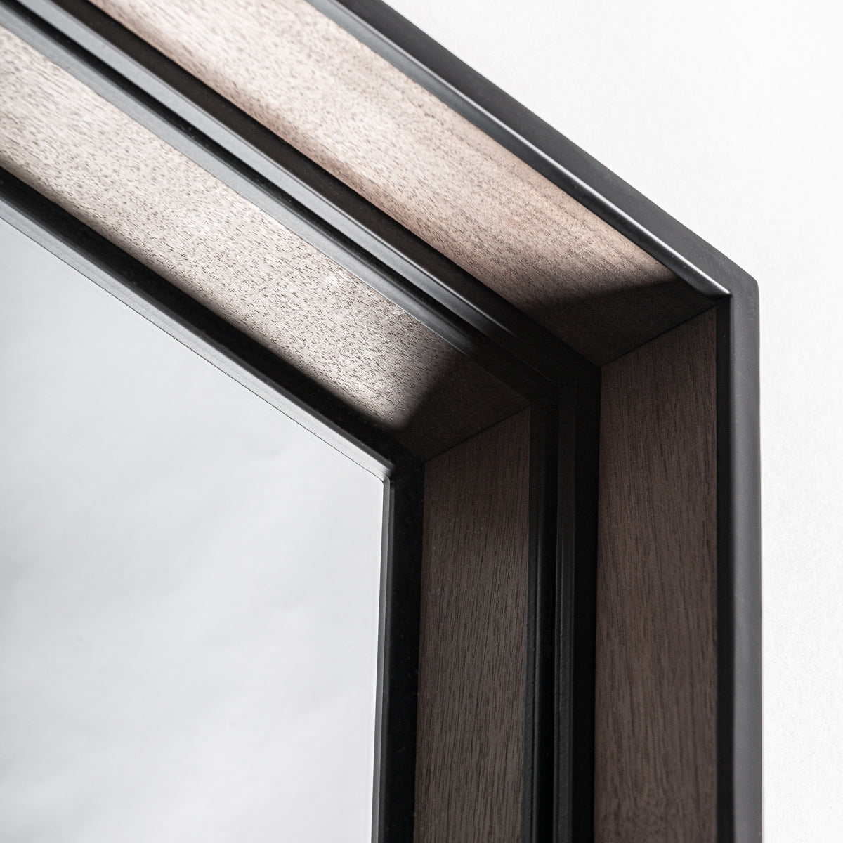 Miroir en bois marron et métal noir | Vical Wind | REMO-HOME, mobilier et décoration d'intérieur