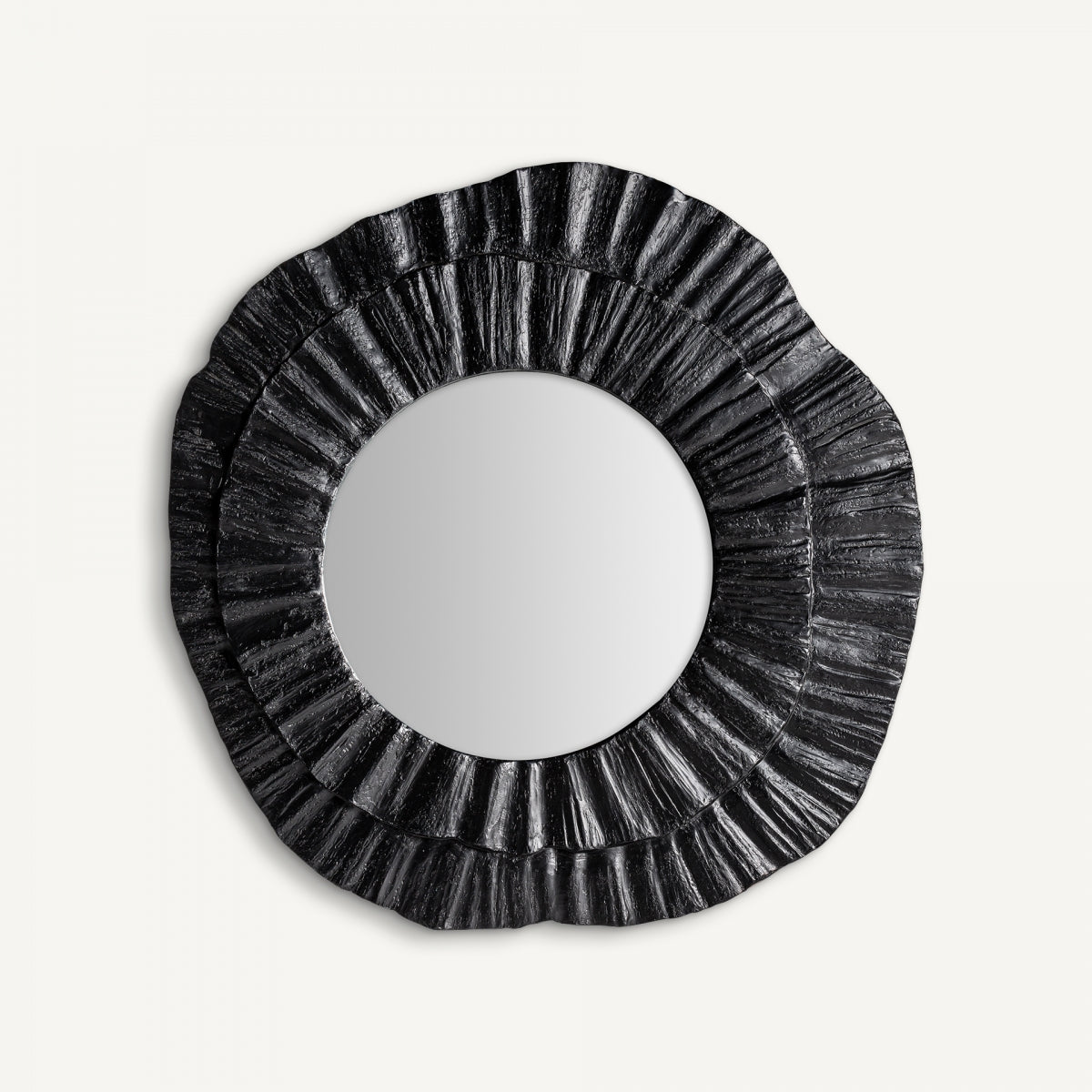 Miroir en résine noire | Vical Shell | REMO-HOME, mobilier et décoration d'intérieur