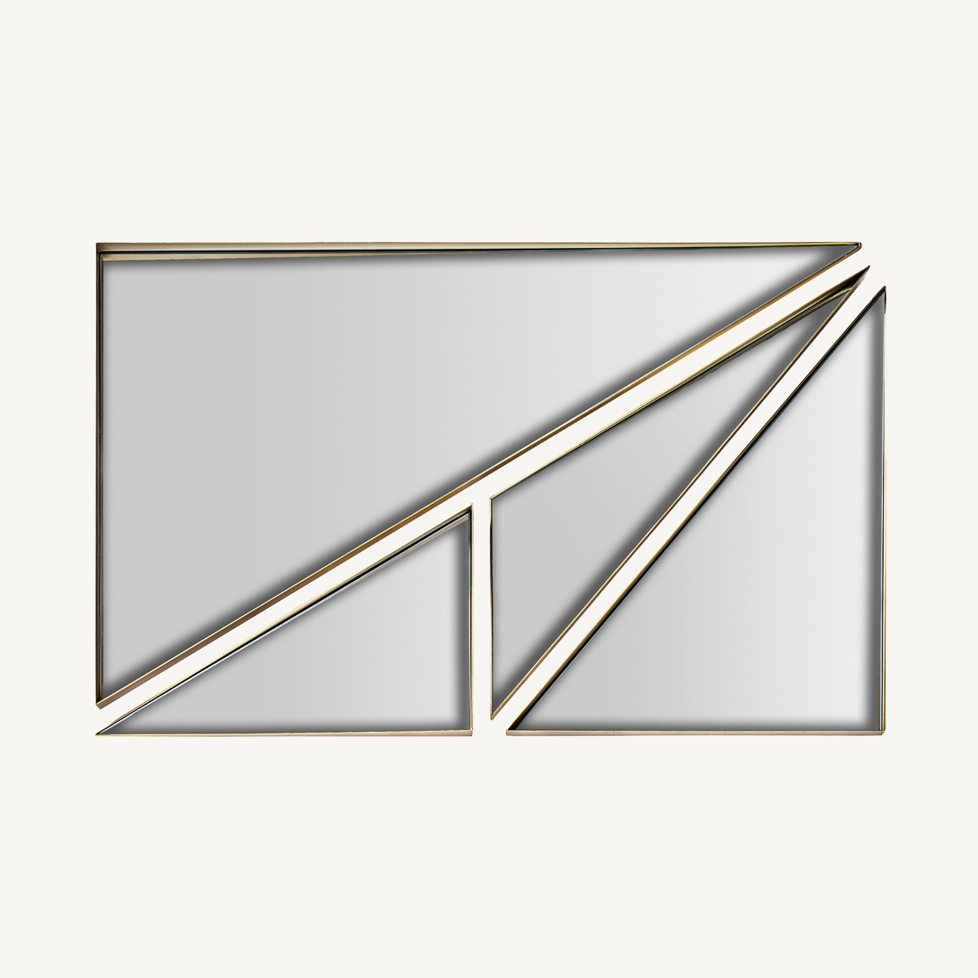 Miroir mural géométrique laiton doré 116 cm | VICAL Kodie | REMO-HOME, mobilier design et décoration d'intérieur