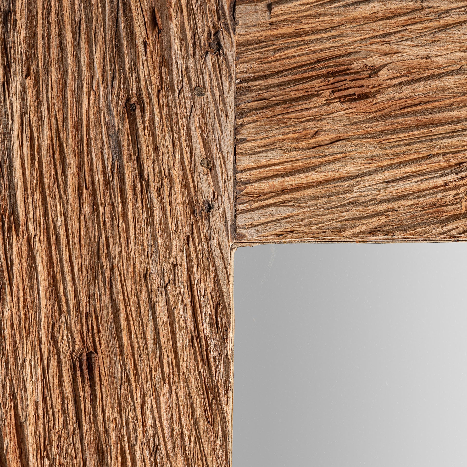 Miroir rectangulaire bois durian sculpté marron | VICAL Crest | REMO-HOME, mobilier design et décoration d'intérieur