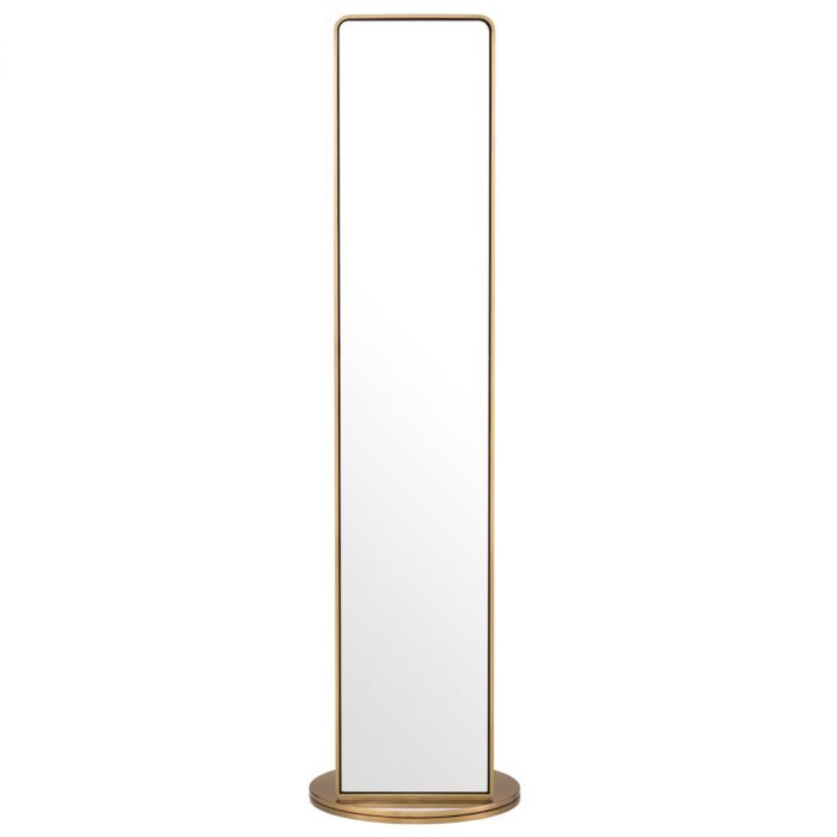 Miroir sur pied en laiton brossé avec portemanteau | Eichholtz Novo | REMO-HOME, mobilier et décoration d'intérieur