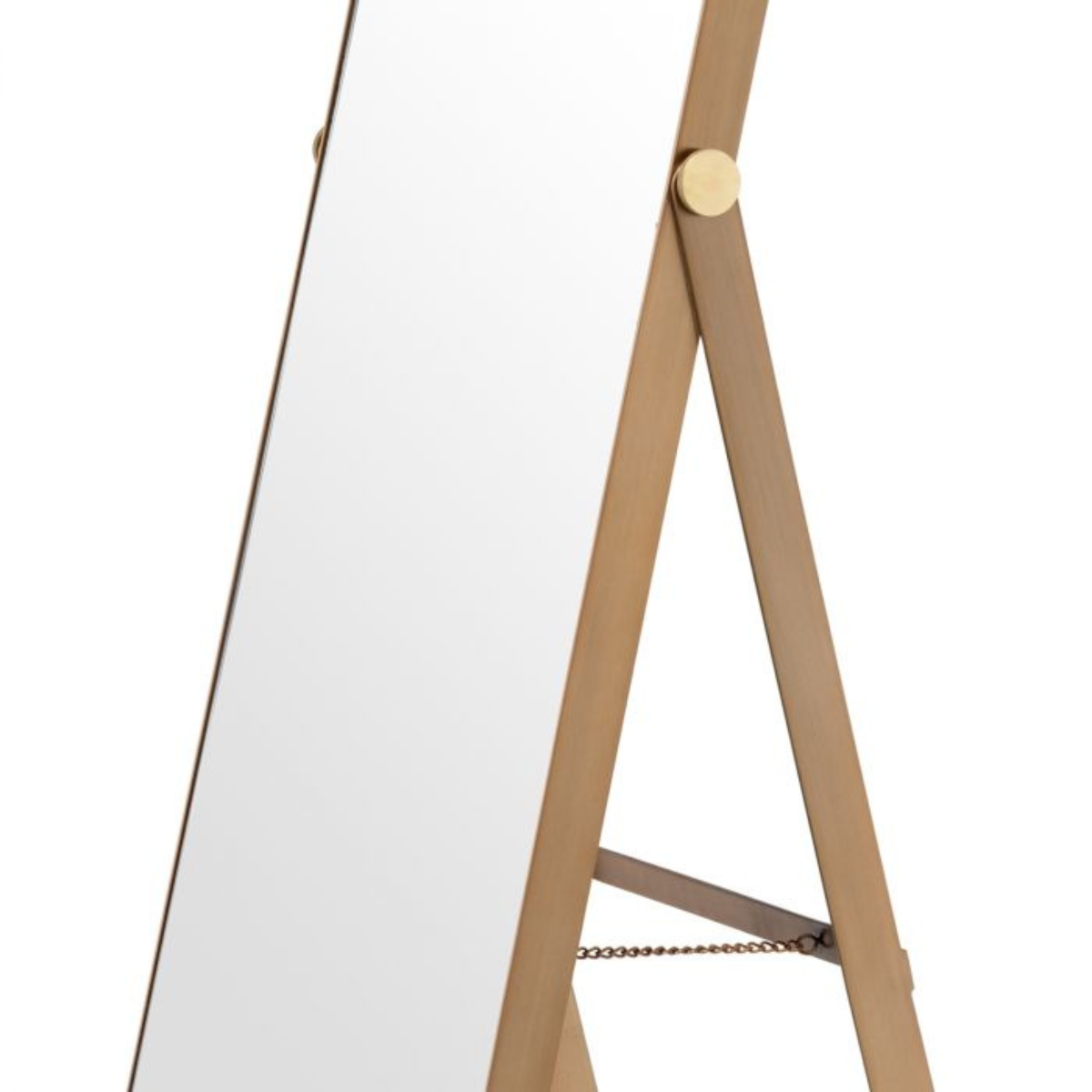 Miroir sur pied en laiton brossé avec portemanteau | Eichholtz Novo | REMO-HOME, mobilier et décoration d'intérieur