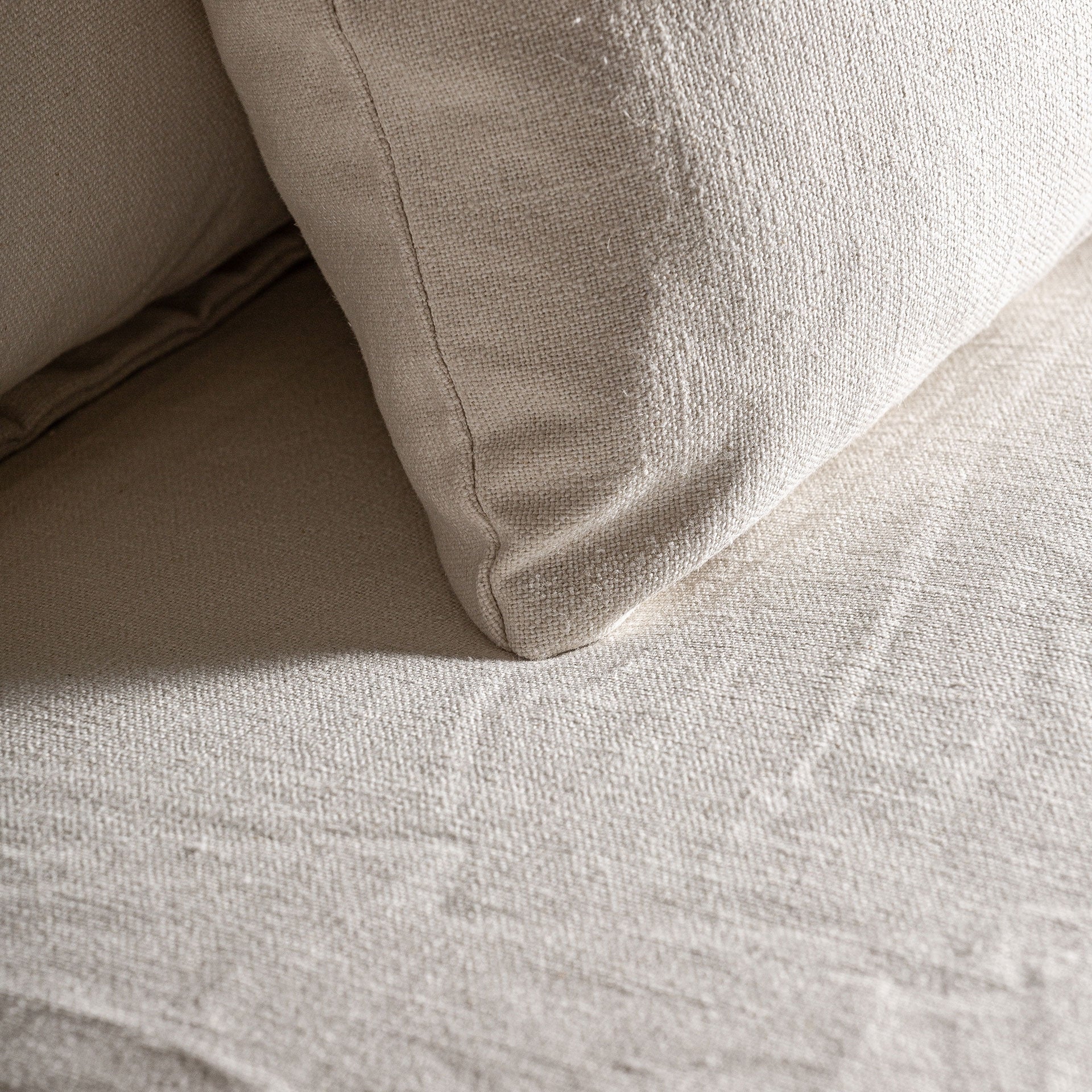 Module canapé central lin coton blanc déhoussable | VICAL Virolle | REMO-HOME, mobilier design et décoration d'intérieur