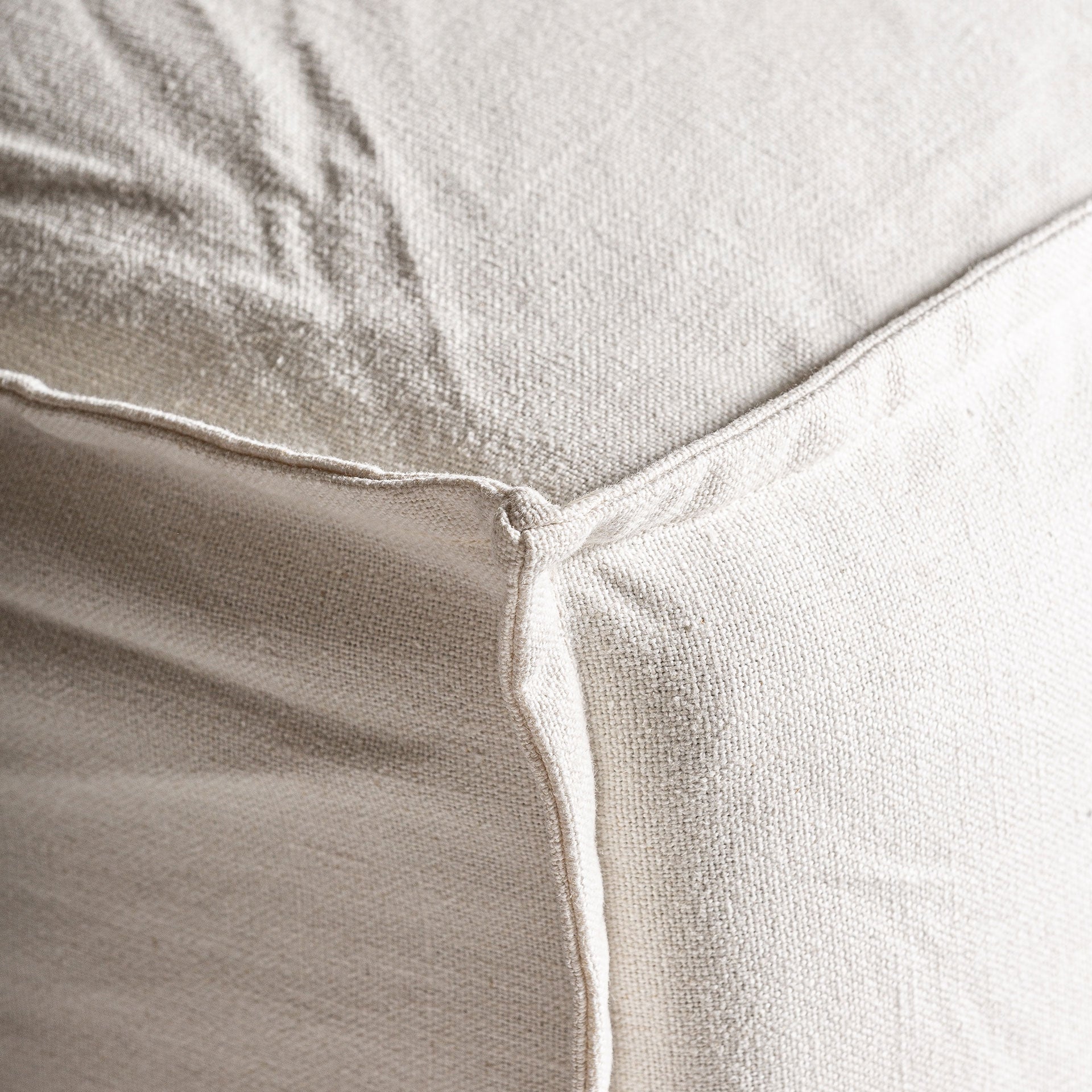 Module canapé central lin coton blanc déhoussable | VICAL Virolle | REMO-HOME, mobilier design et décoration d'intérieur