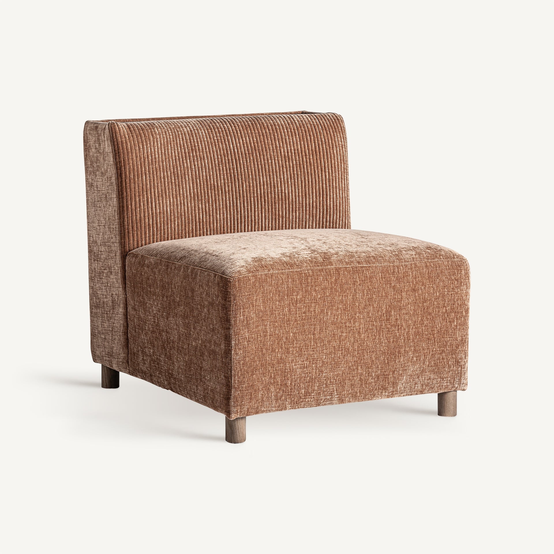 Module canapé central polyester marron | VICAL Trevic | REMO-HOME, mobilier design et décoration d'intérieur